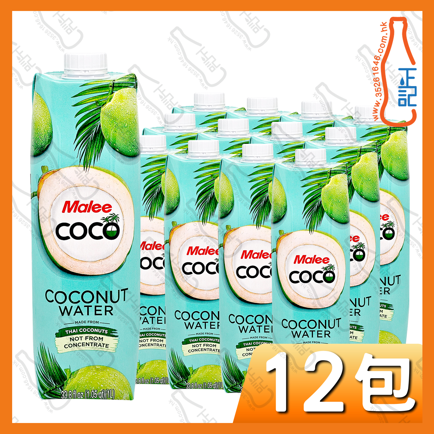 Malee Coco 椰子水 1000ml x 12包 /箱