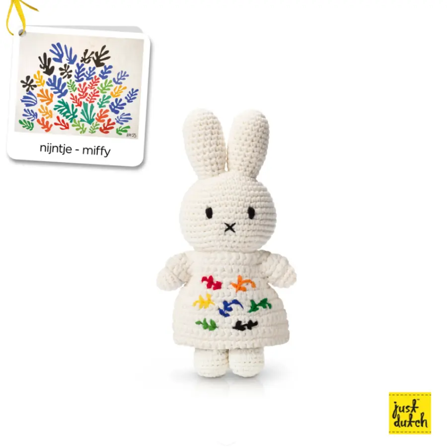 📦訂購 台灣代購 荷蘭 Just Dutch 手工編織 米菲 Miffy 馬諦斯的小麥束洋裝 公仔