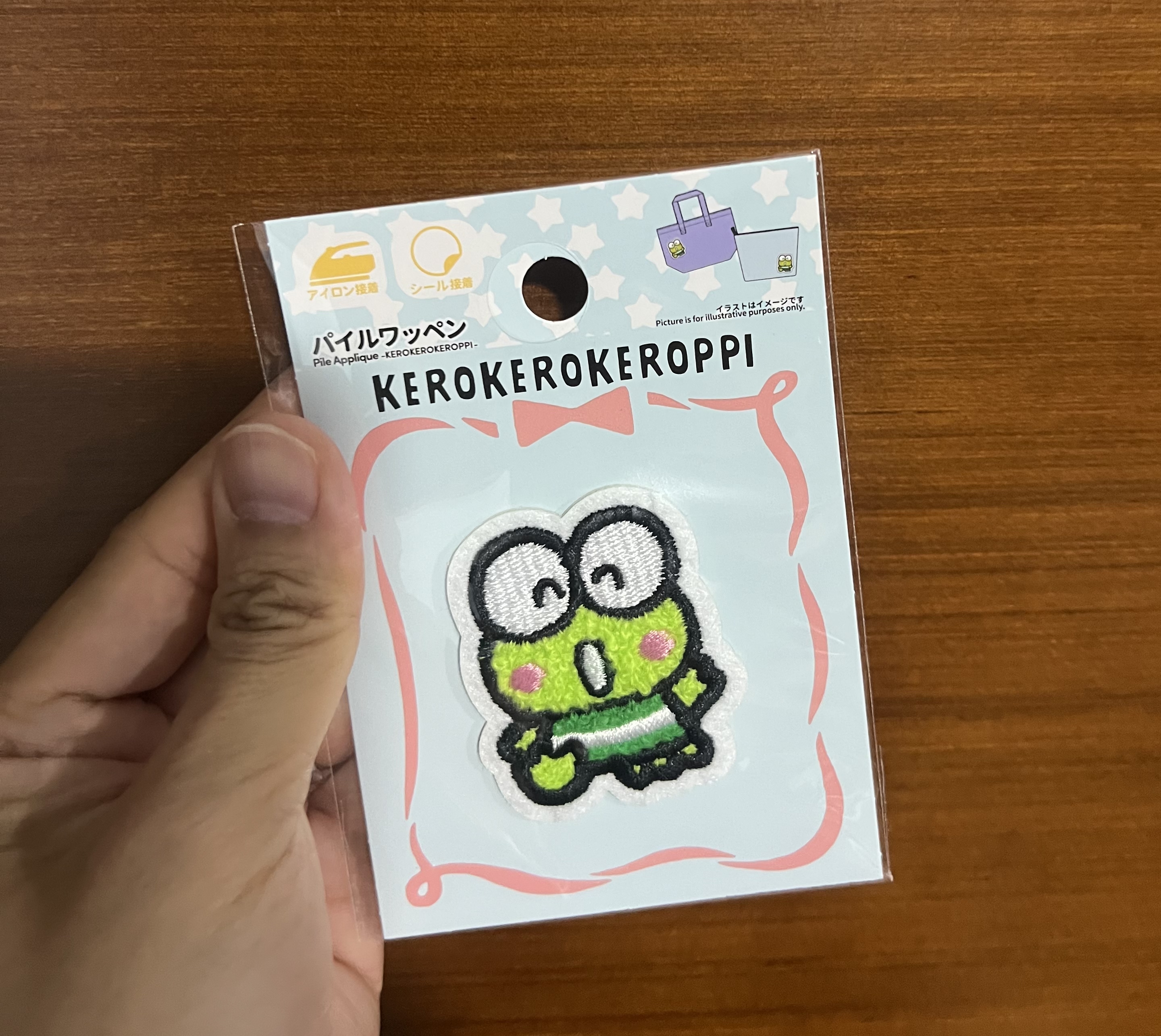 💟現貨💟🇯🇵日本KEROPPI 青蛙🐸立體刺繡毛絨燙章