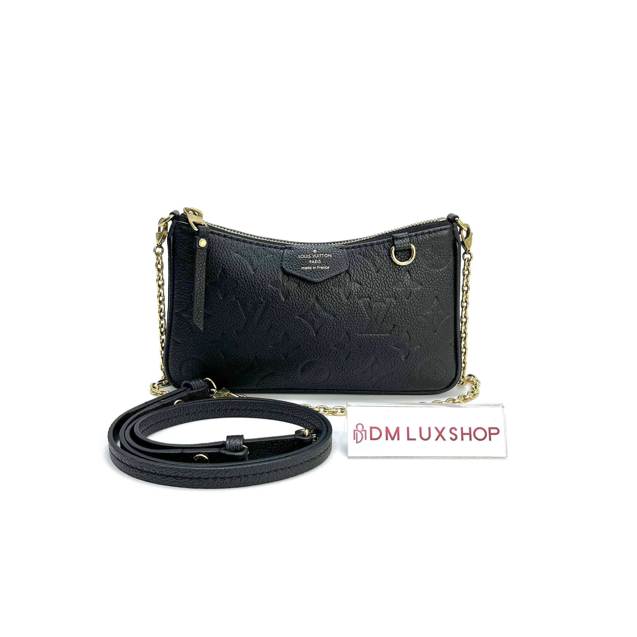 LV Black Empreinte Leather Easy Pouch On Strap GHW