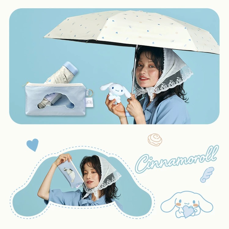 [訂購] [日本直送] Sanrio × Wpc. 限定日傘✨ | ☀️ 遮光率100% | ☀️ UV Cut 100% | ☀️ UPF50+ | 🌧️ 晴雨兩用 {TF2604024}