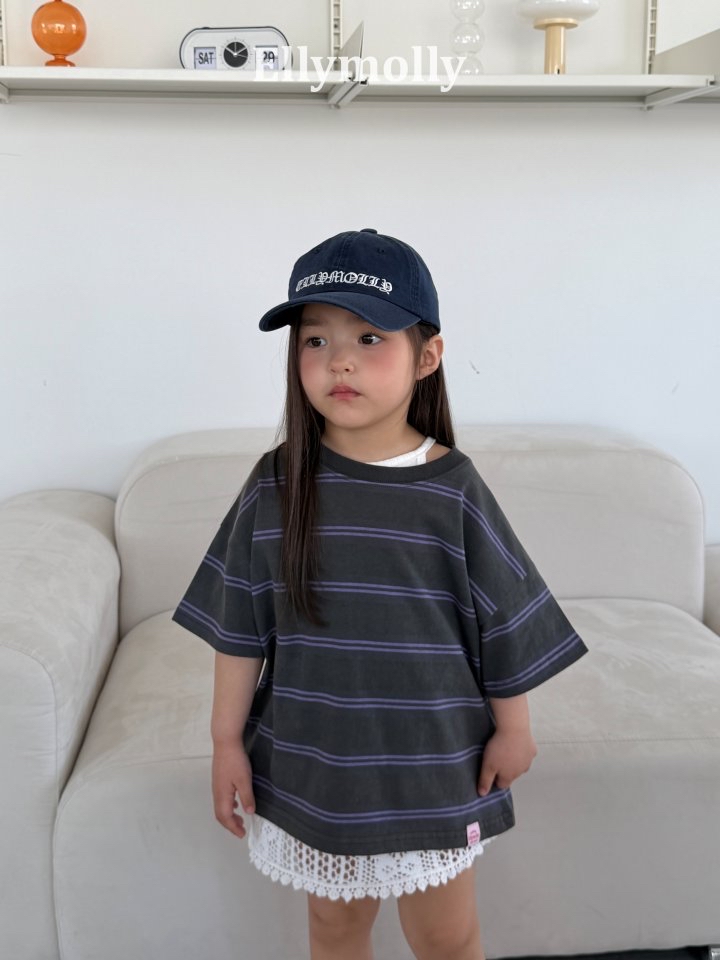 Ellymolly | stripe T( Navy size 19 Adult size)