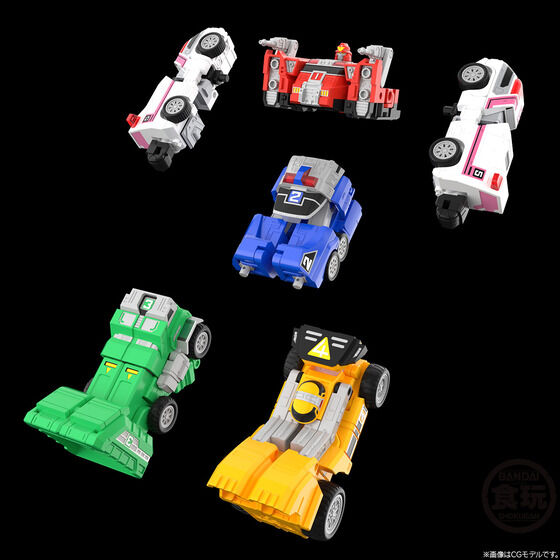(預訂訂金 $200) (總價 $615) (魂限) Bandai SMP [Shokugan Modeling Project] 激走戰隊車連者 VRV 機器人 食玩 (行版)