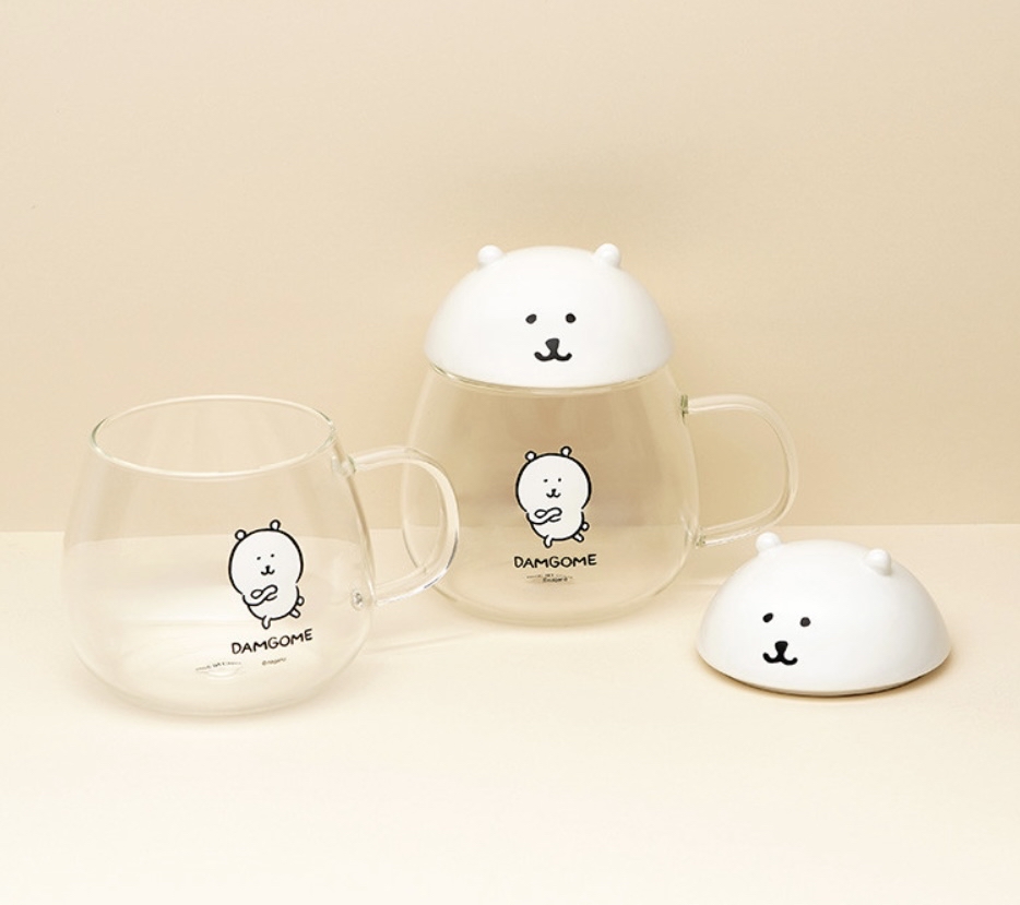 韓國預訂📍Joke Bear得意大頭樣水杯/玻璃杯