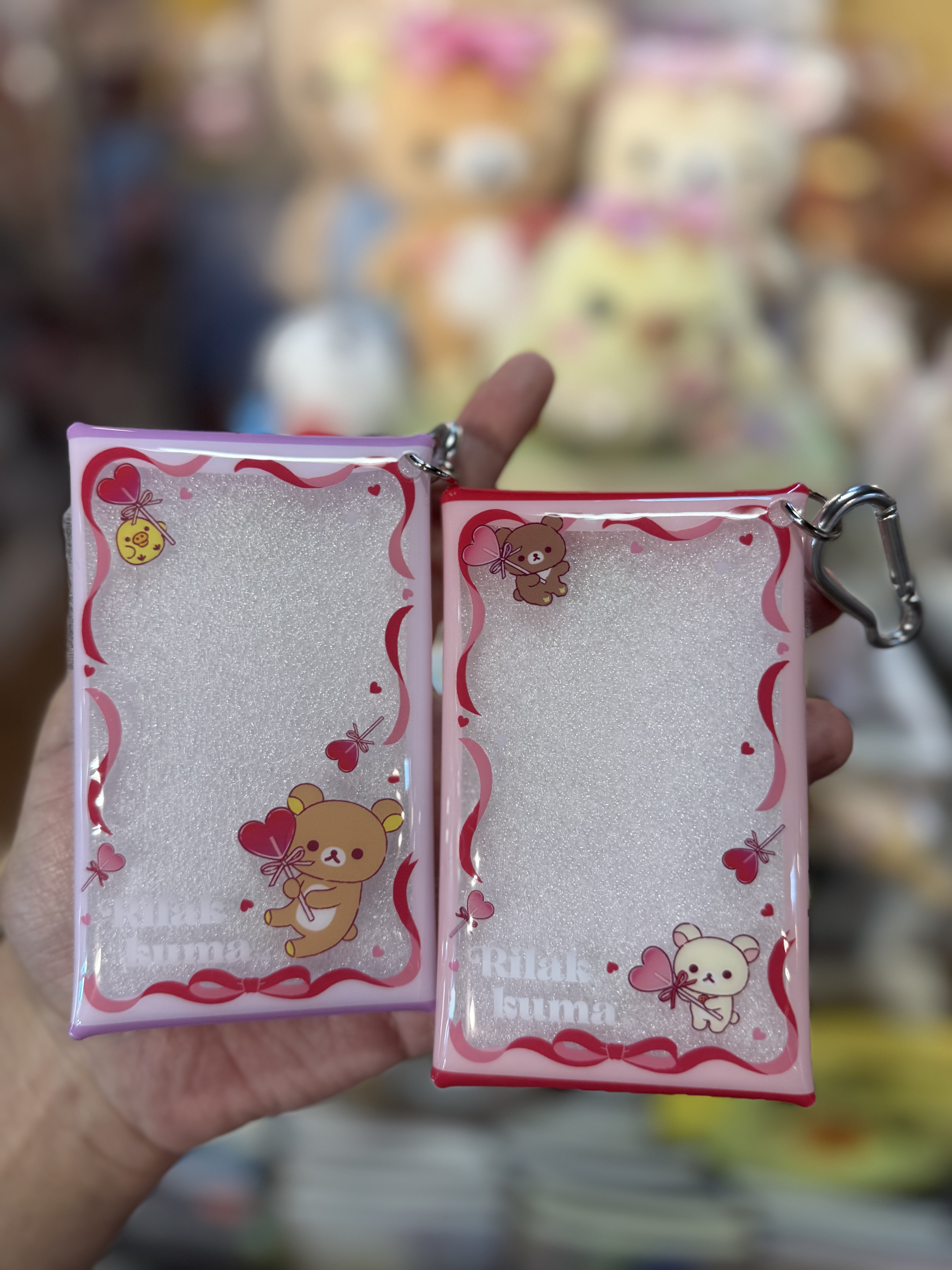 《現貨》全新日本專店限定 Rilakkuma情人節造型透明小物袋