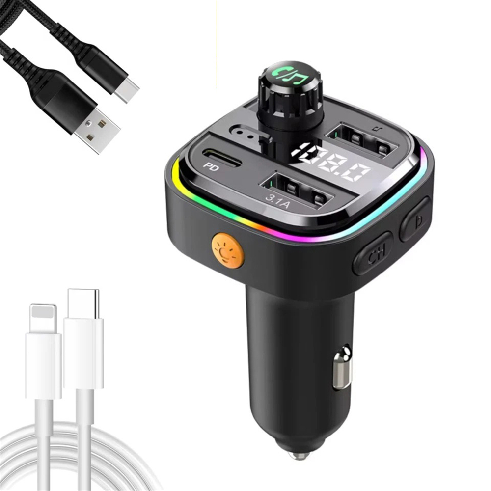 車載多功能手機充電器 藍牙MP3音樂播放器 FM發射器 PD25W快充 UB0246