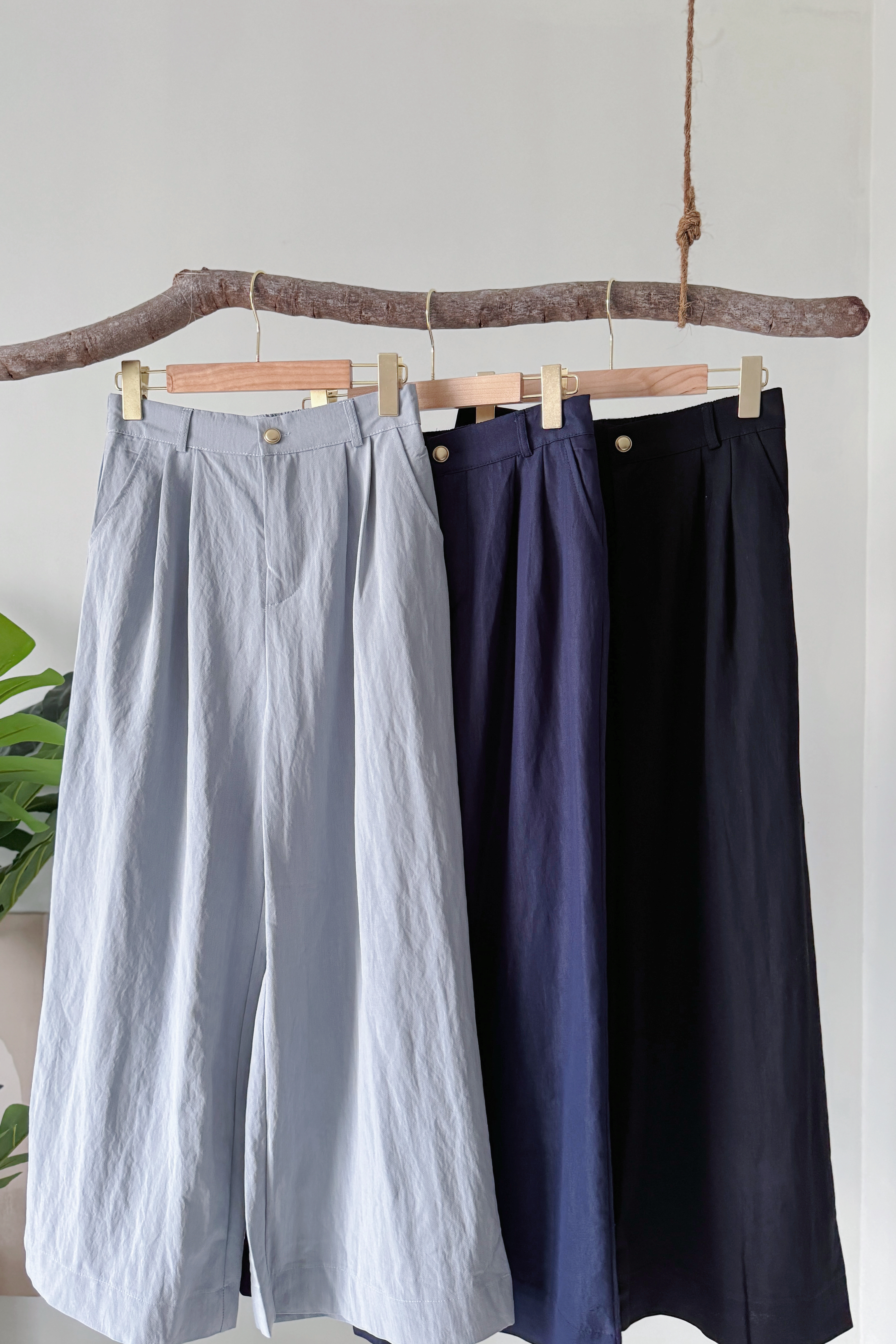 高级感简约垂感西裤