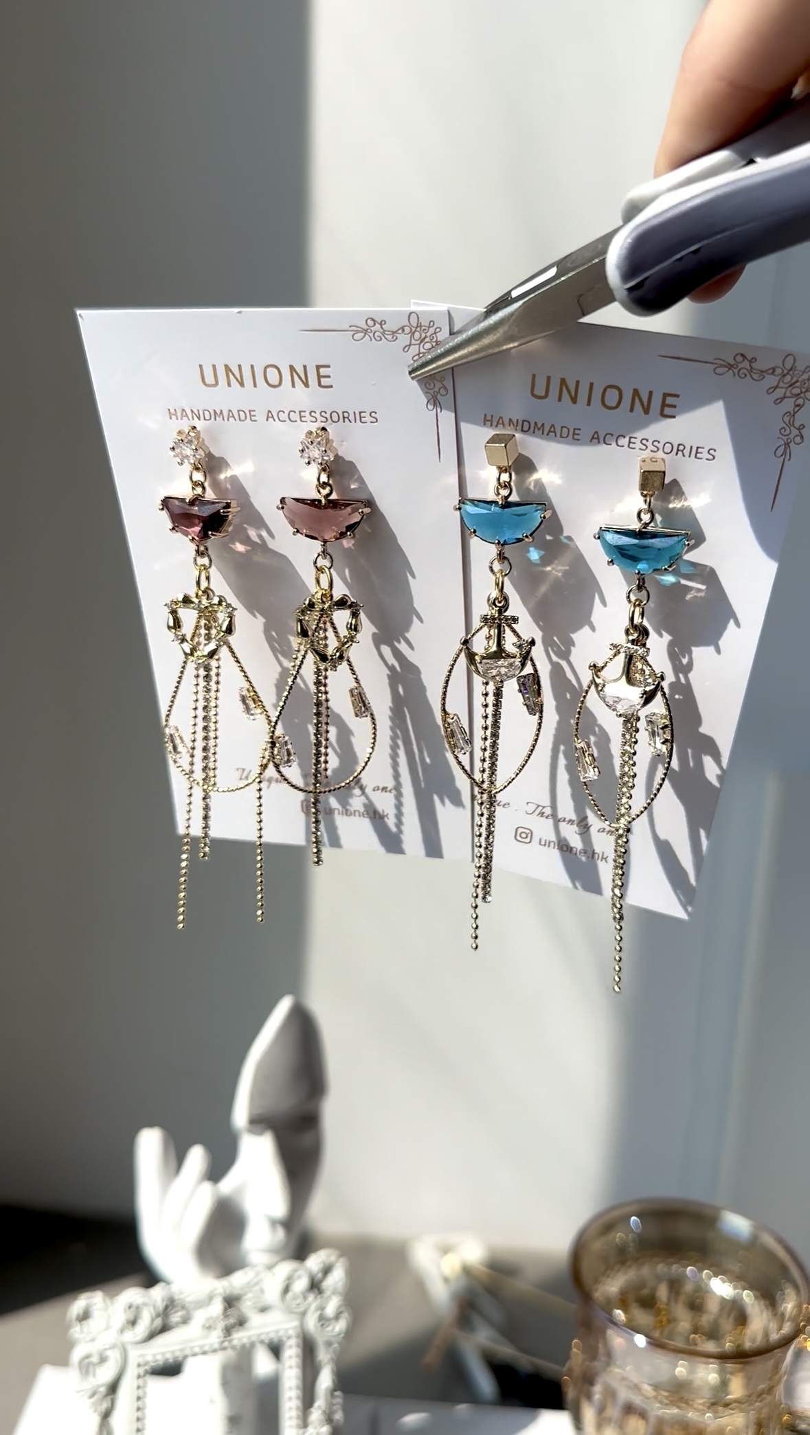 藍晶海洋耳環🚢