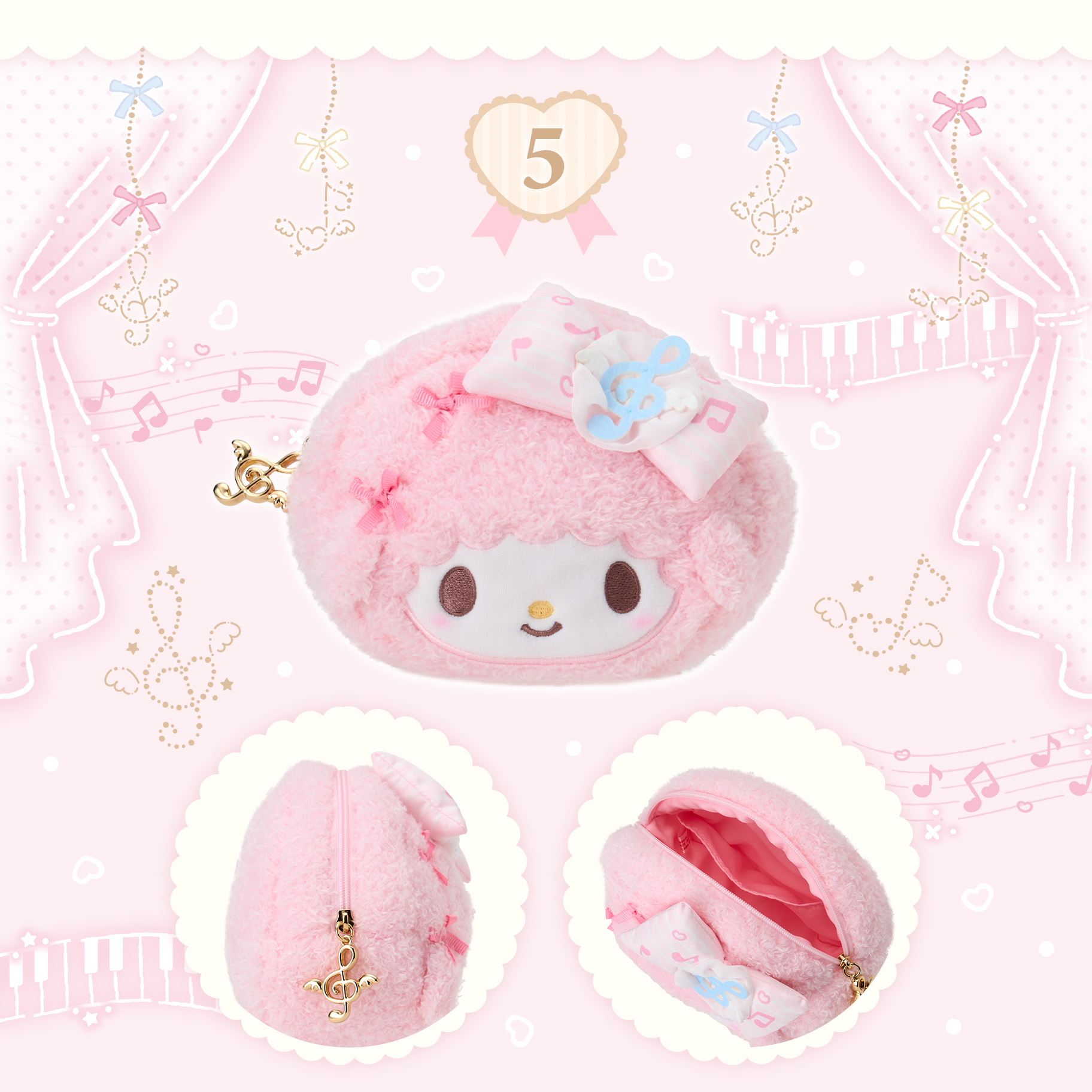 日本預訂📍日本Sanrio Piano鋼琴表演系列 - 公仔/吊飾/手袋/化妝袋/鏡子/髮帽 3/7日本開售