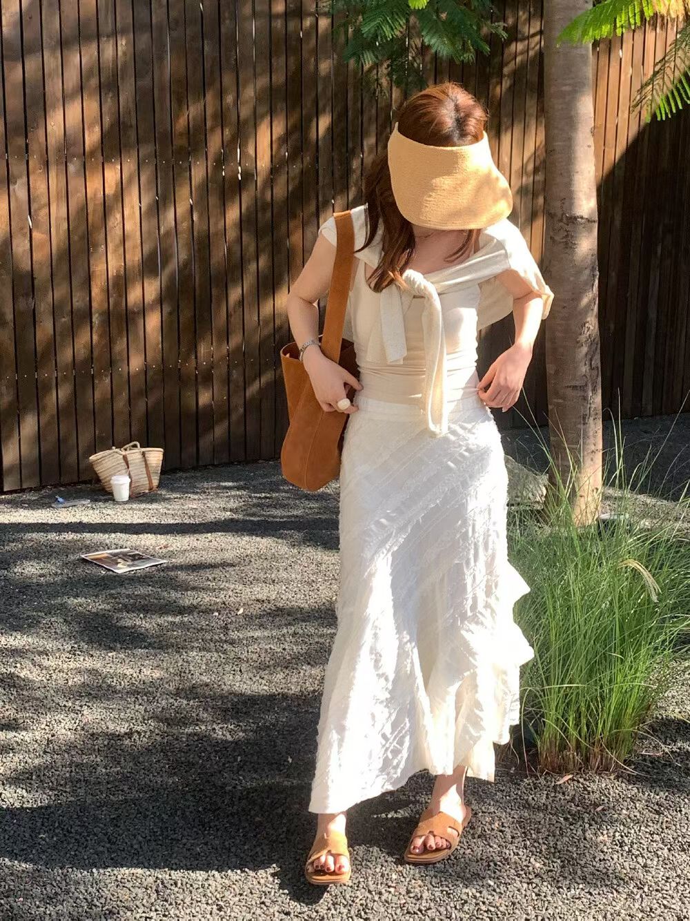 1800 Ruffle hem skirt | 荷叶边摆半裙