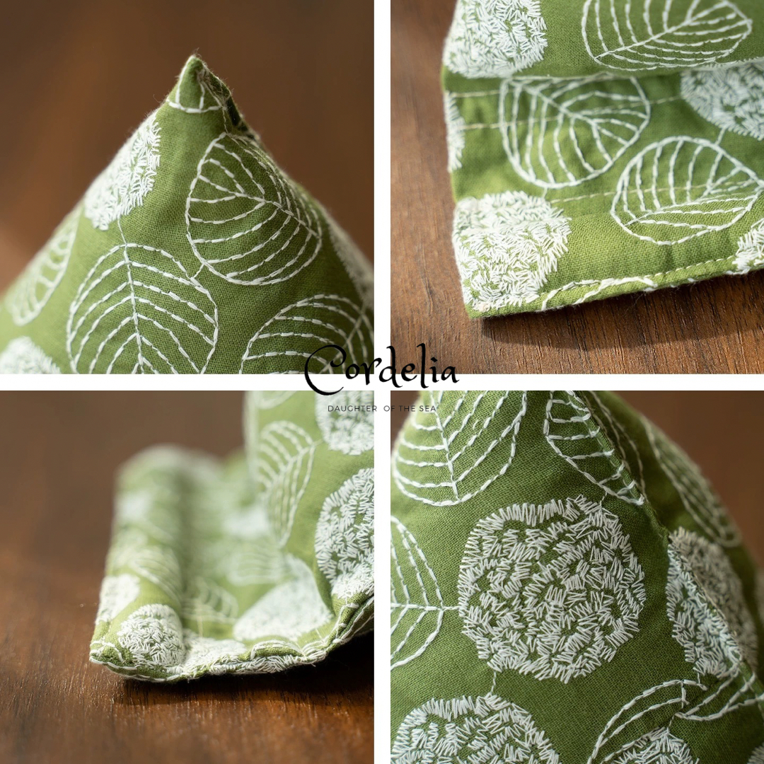 Cordelia森林之葉刺繡手機枕