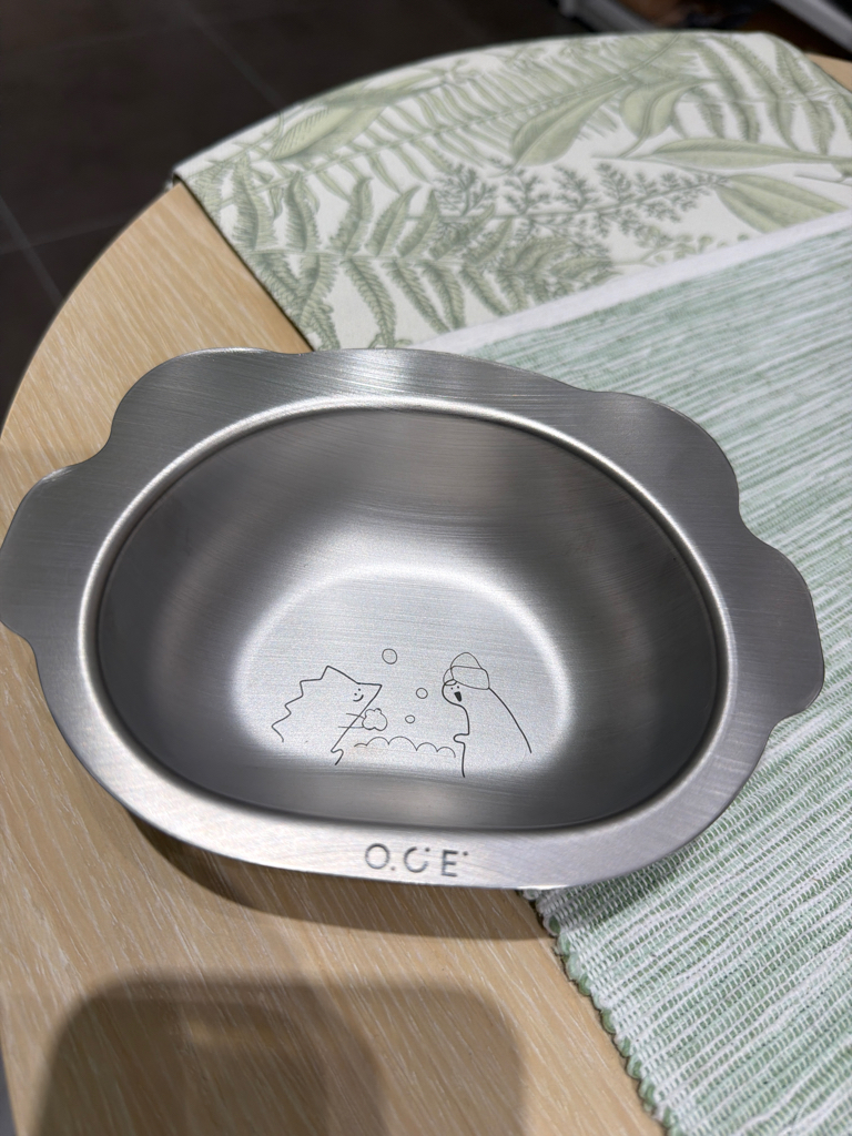 Black & White Children Stainless Steel Plate