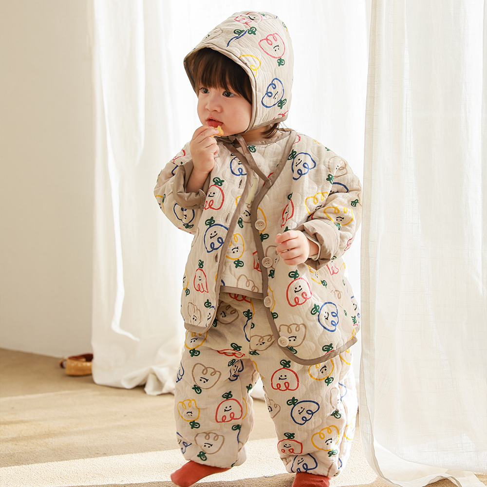UBMOM 2023 Winter Lovely Series Tulip 鬱金香絨球絎縫棉褲