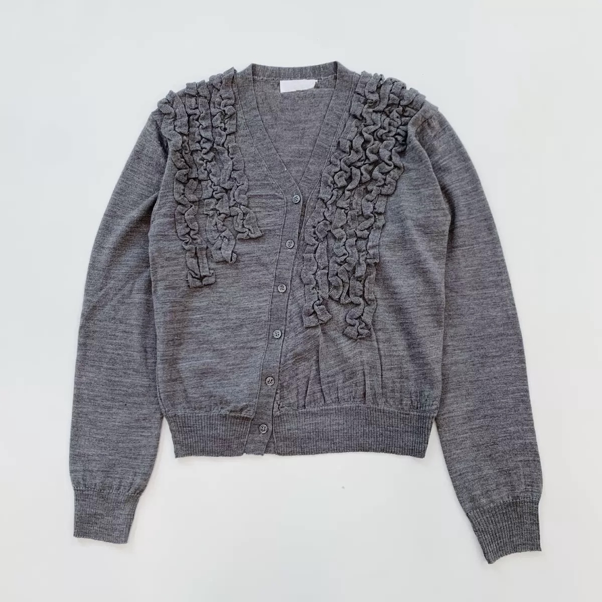 Ruffle details cardigan