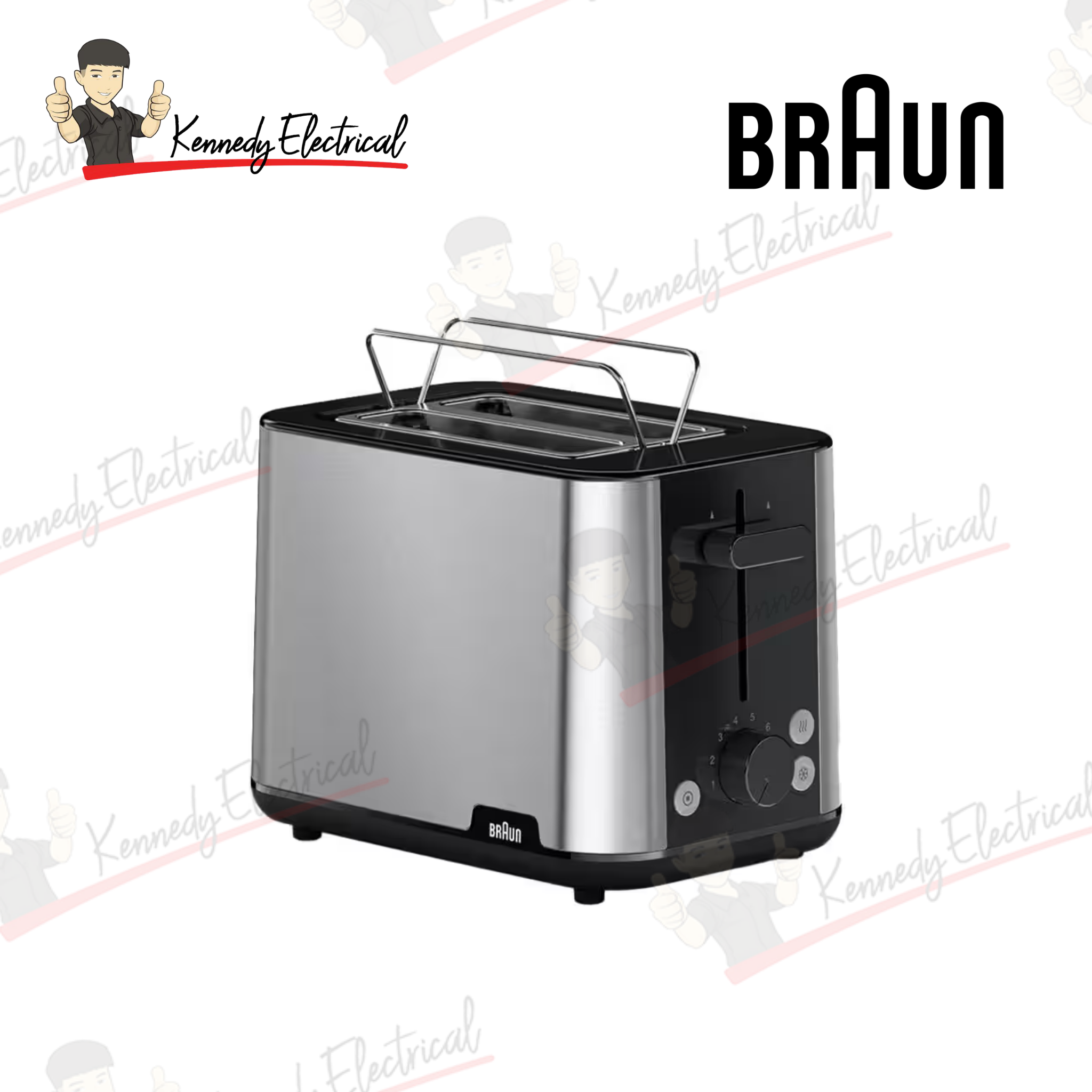 Braun Breakfast1 Long Slot Toaster (HT1510BK)