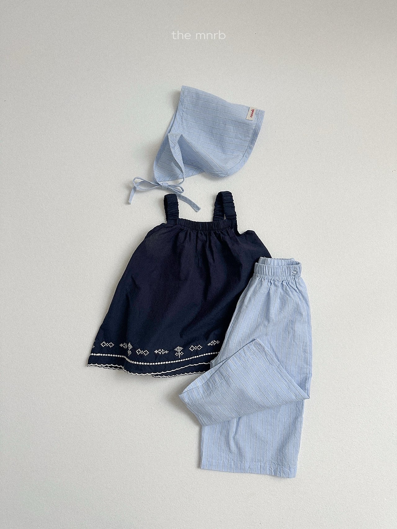 Minirobe | stripe pants (Mint/Blue)