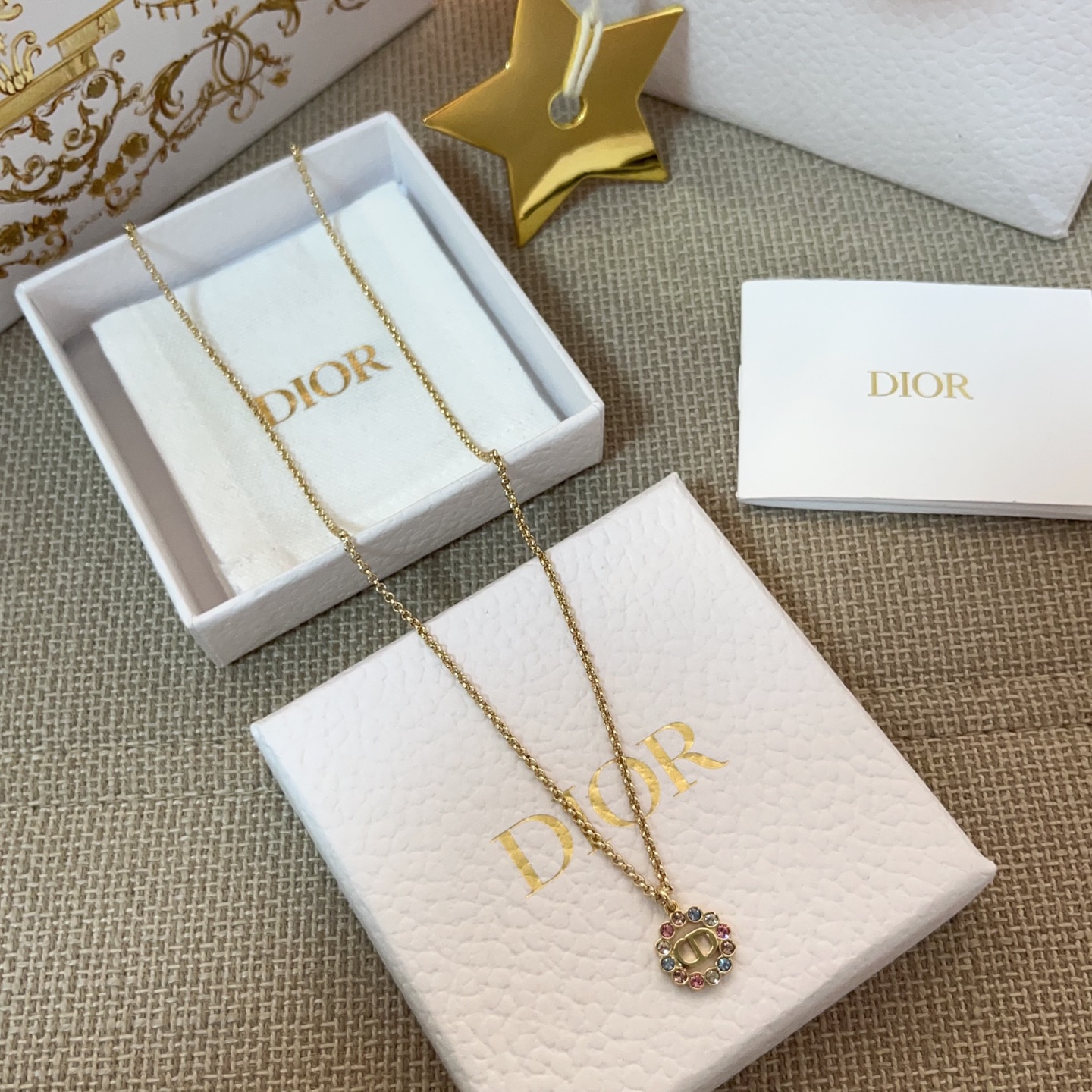 【原單】DIOR Petit CD Circle 手鍊/項鏈 連禮盒