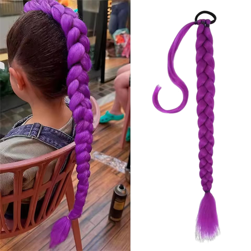 馬尾辮假髮 紫色 26英吋 UB0247