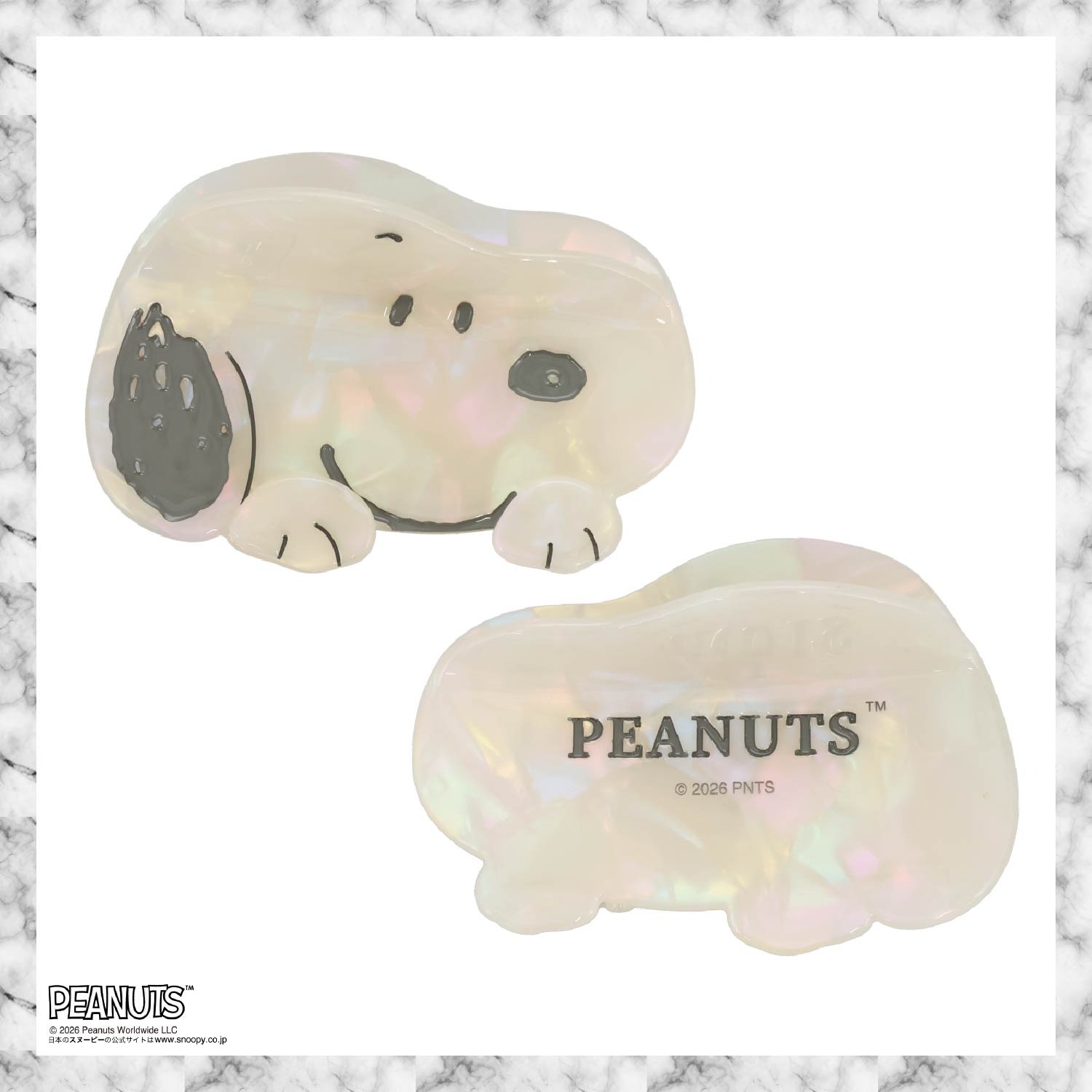 🌸 【預訂】Die-Cut Hair Clip - PEANUTS Hair Accessory