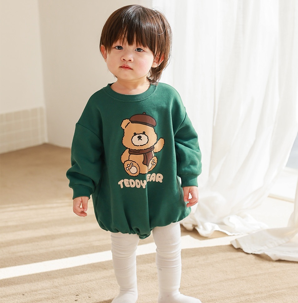 UBMOM 2023 Winter Teddy Series Berry Teddy 連身衣-綠色