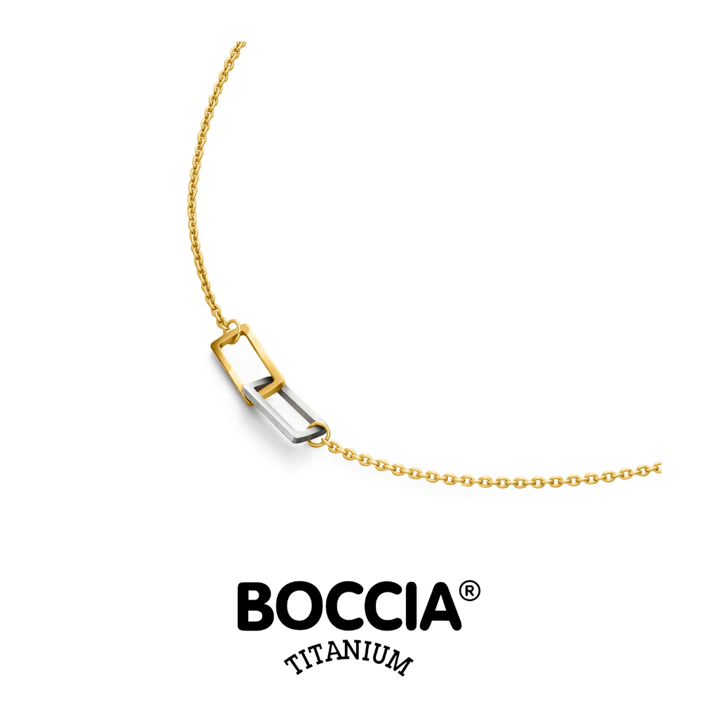 Boccia Titanium 08092-02 鈦金屬 / 鍍金項鍊 