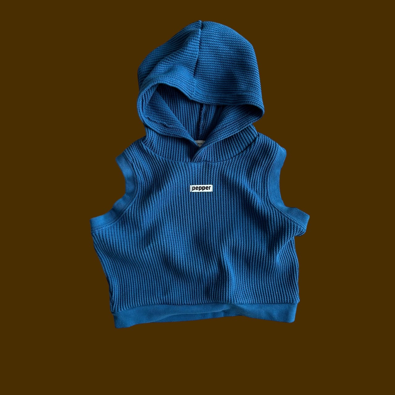 Pepper | Waffle Hooded Vest