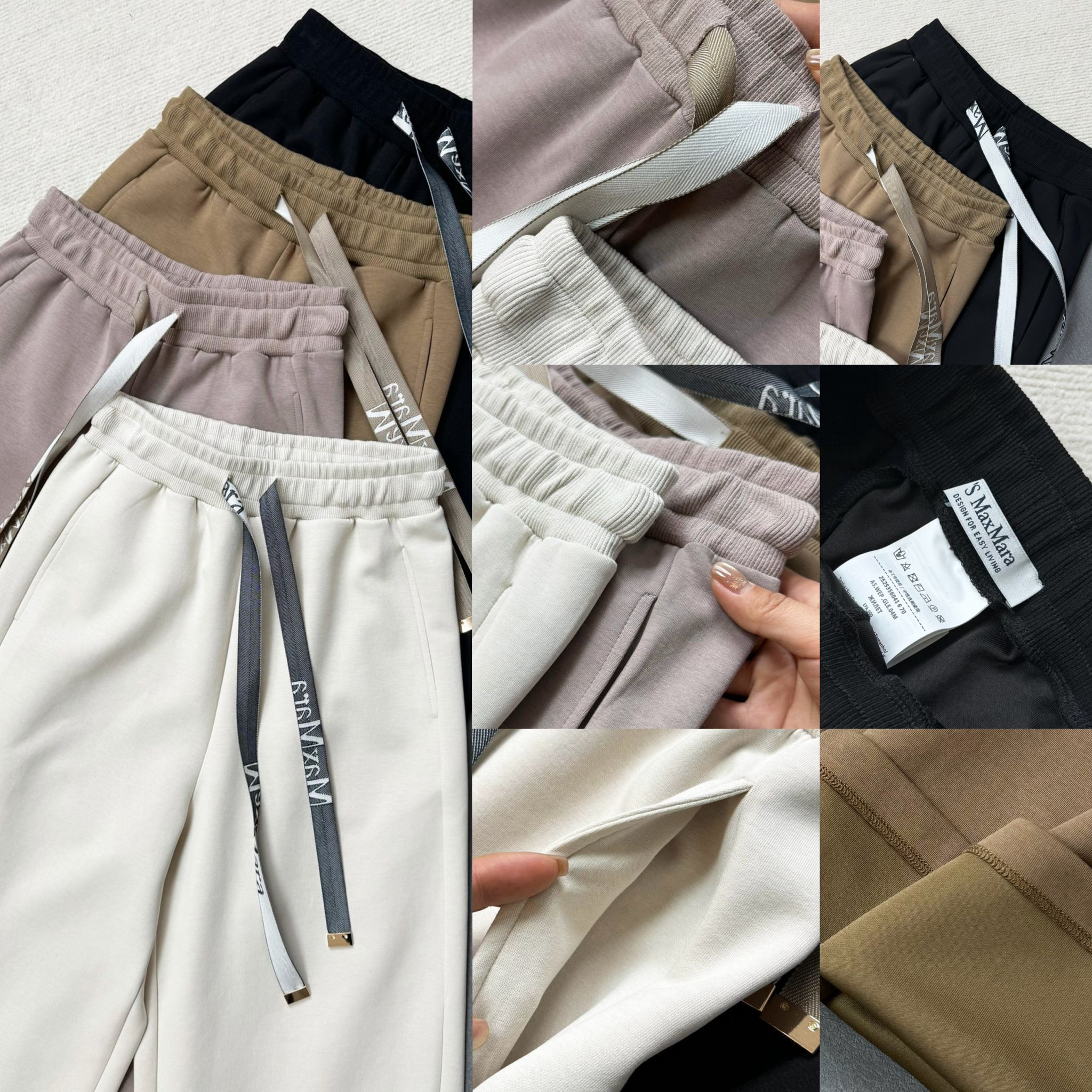 $168條、2條起$158條。M*ax Mara 經典飄帶闊腿褲