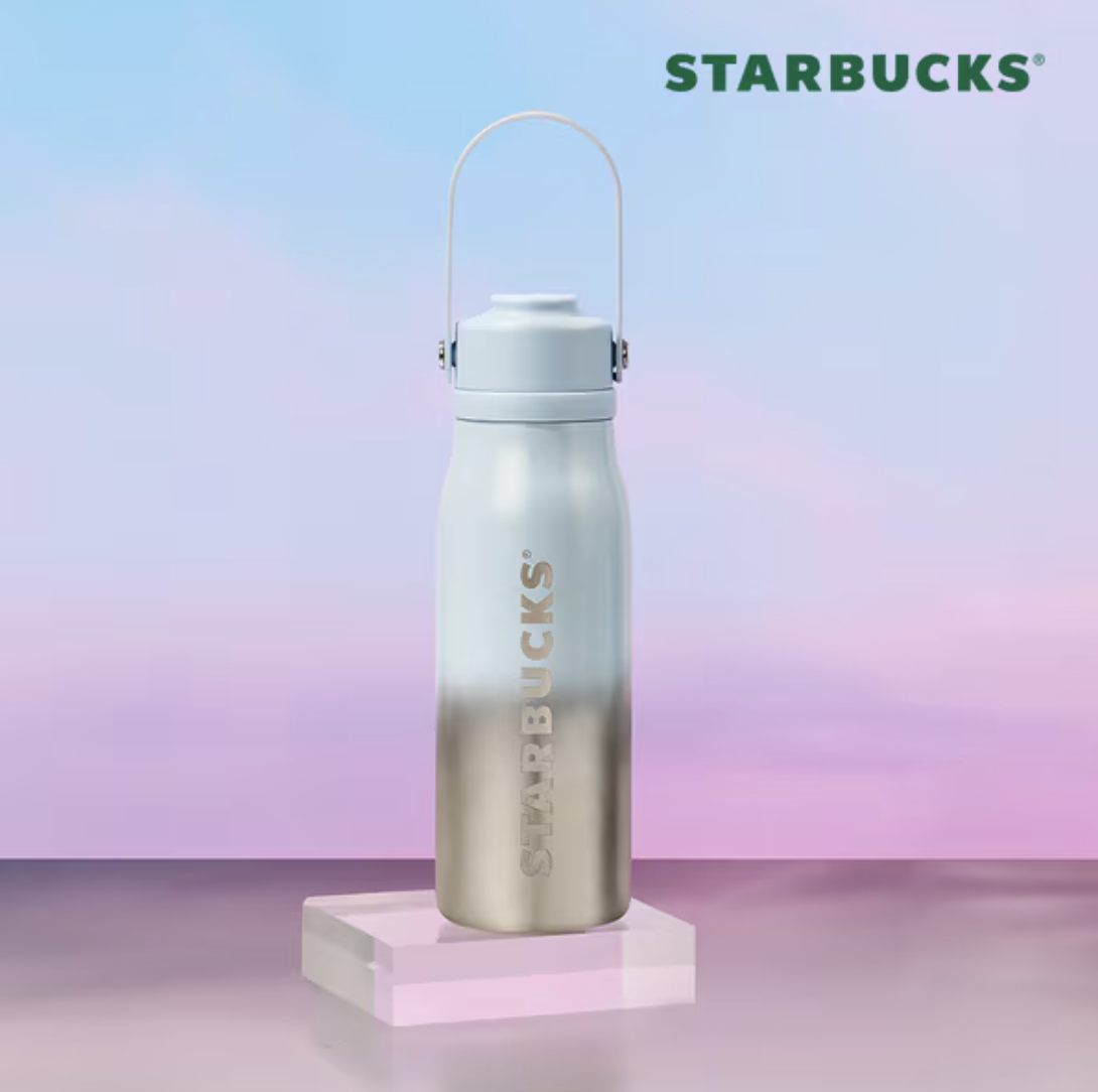 夏季海洋系列｜ 韓國 Starbucks 星巴克 可手提 不鏽鋼 保溫 保冷 杯｜Summer Rally Tumbler