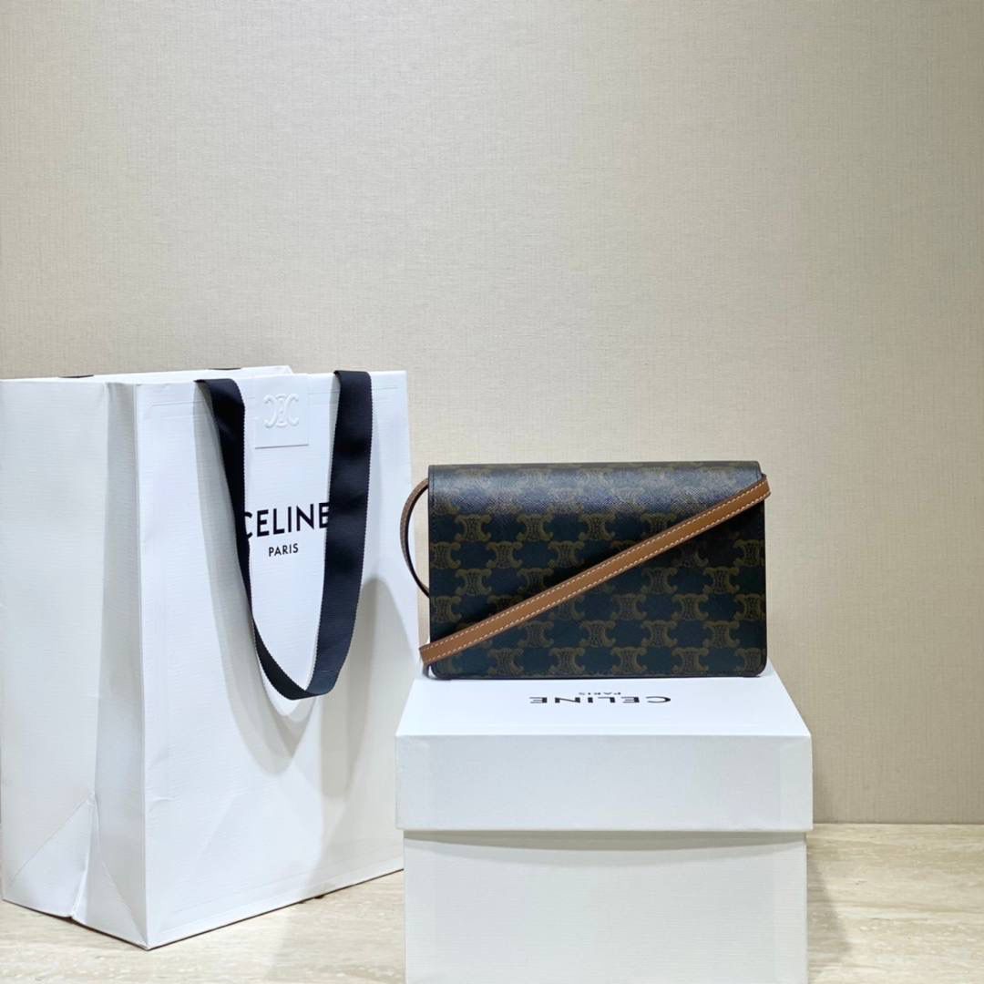 🔥大货实拍图 𝗖𝗘𝗟𝗜𝗡𝗘♥𝗖𝗔𝗡𝗩𝗔𝗦 𝗪𝗢𝗖风琴包 型号：10D852 尺寸：20*11.5cm 𝗖𝗲𝗹𝗶𝗻𝗲的这个𝗪𝗼𝗰包也叫三合一，真的物超所值了！啥都能装啊！pro max生活基本用品都能塞下，还有专门的放卡区，功能齐全太给力了！难怪男生们也偏爱ta！