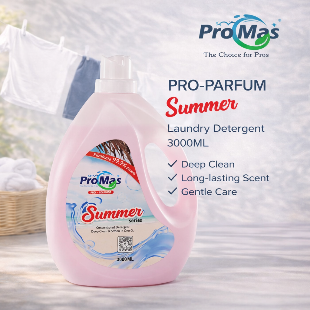 ProMas Detergent (Summer & C'5) 3000ML (Buy 1 Get 1 Free) – Total 6000ML 