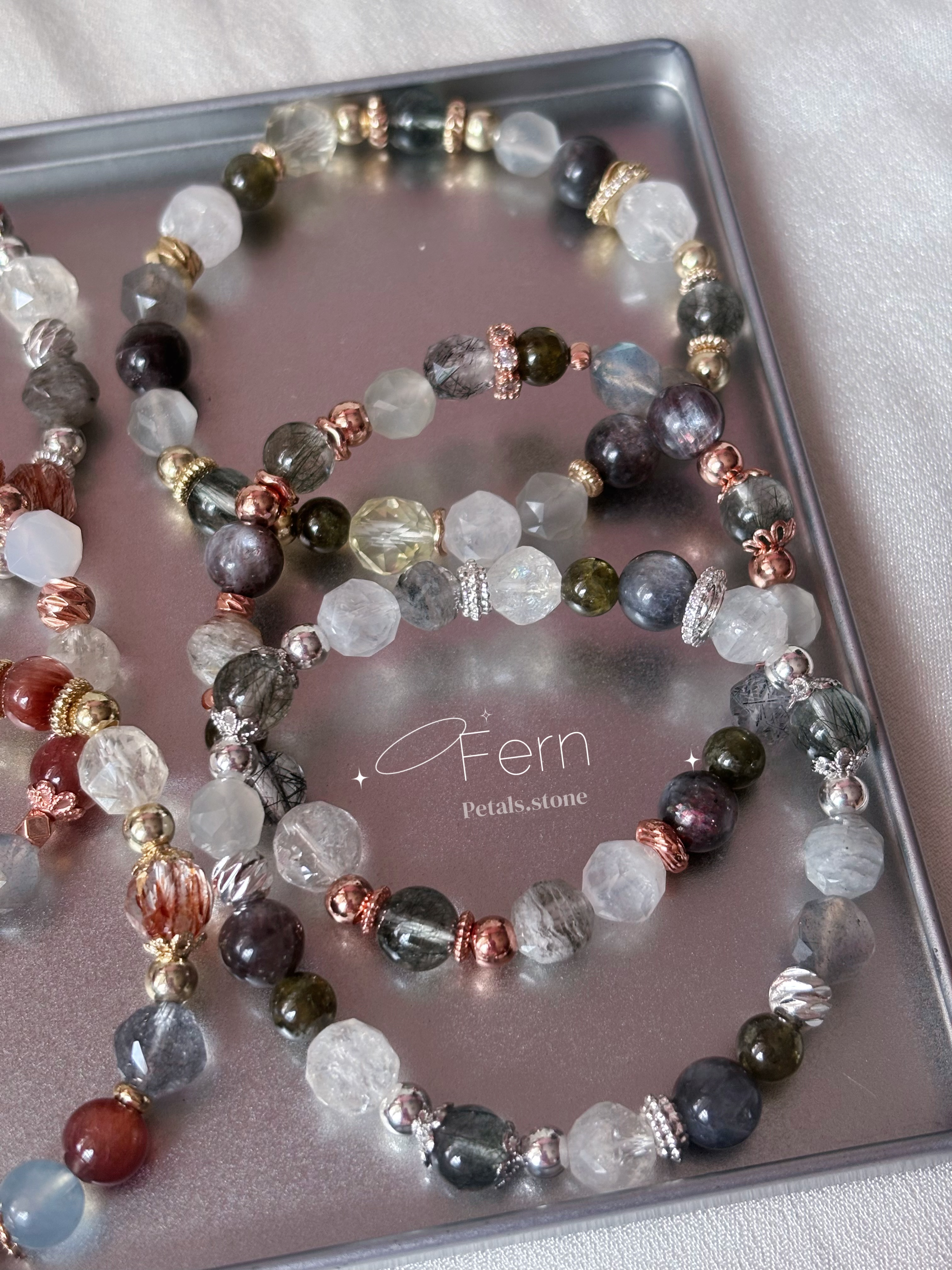 ⸝⸝ ✿Rosie & Fern⟡ | 玫瑰兔毛 銅髮 星輝骨幹 綠髮 月亮石