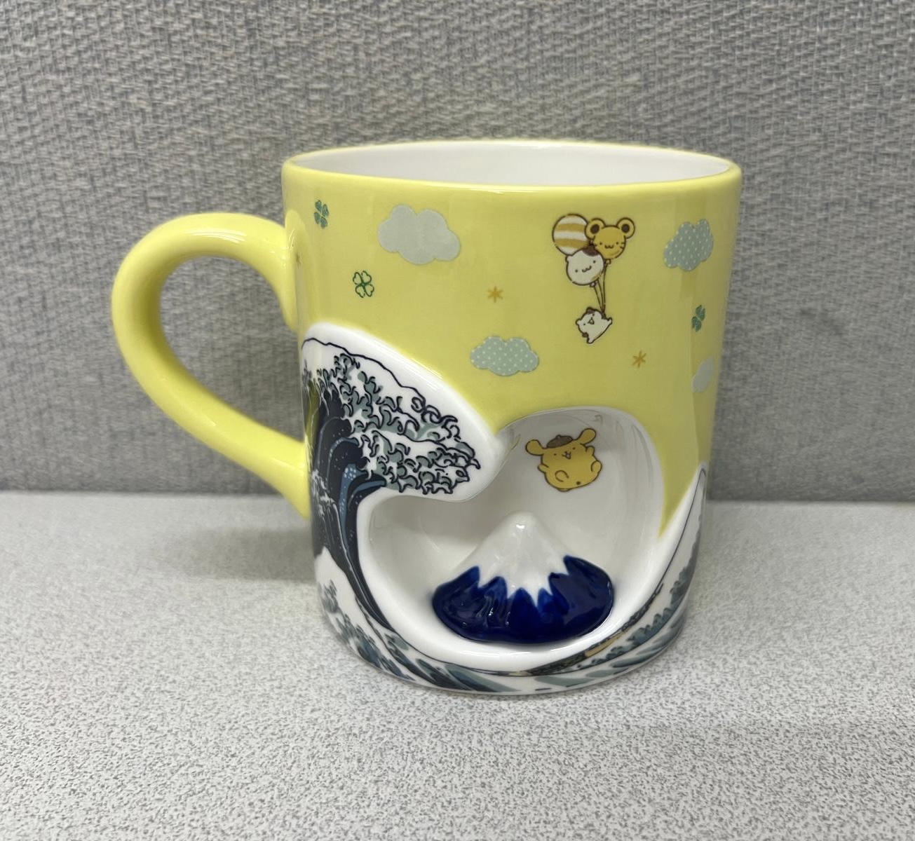 🎌日本直送🎌 Sanrio 立體富士山 《神奈川沖浪裏》主題杯 