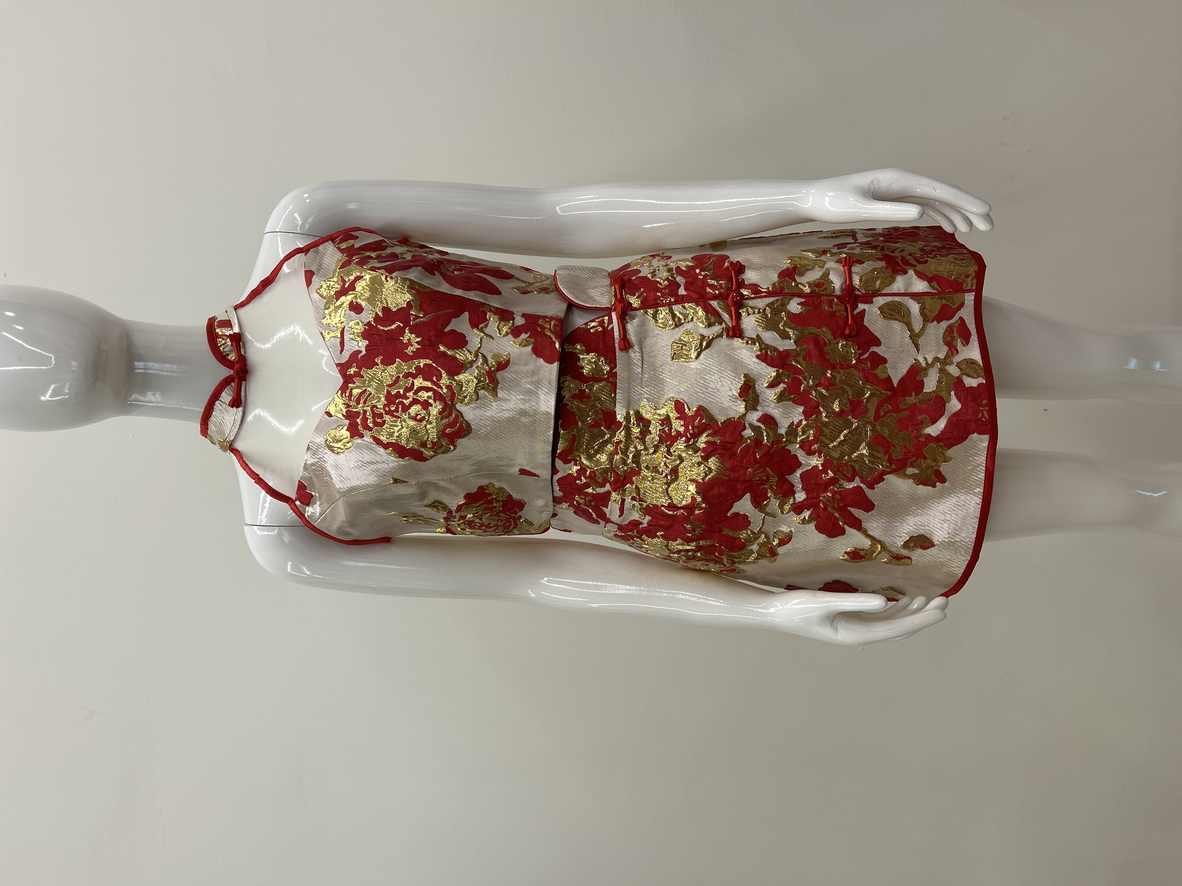 583.WB Embroidered Top + Skirt