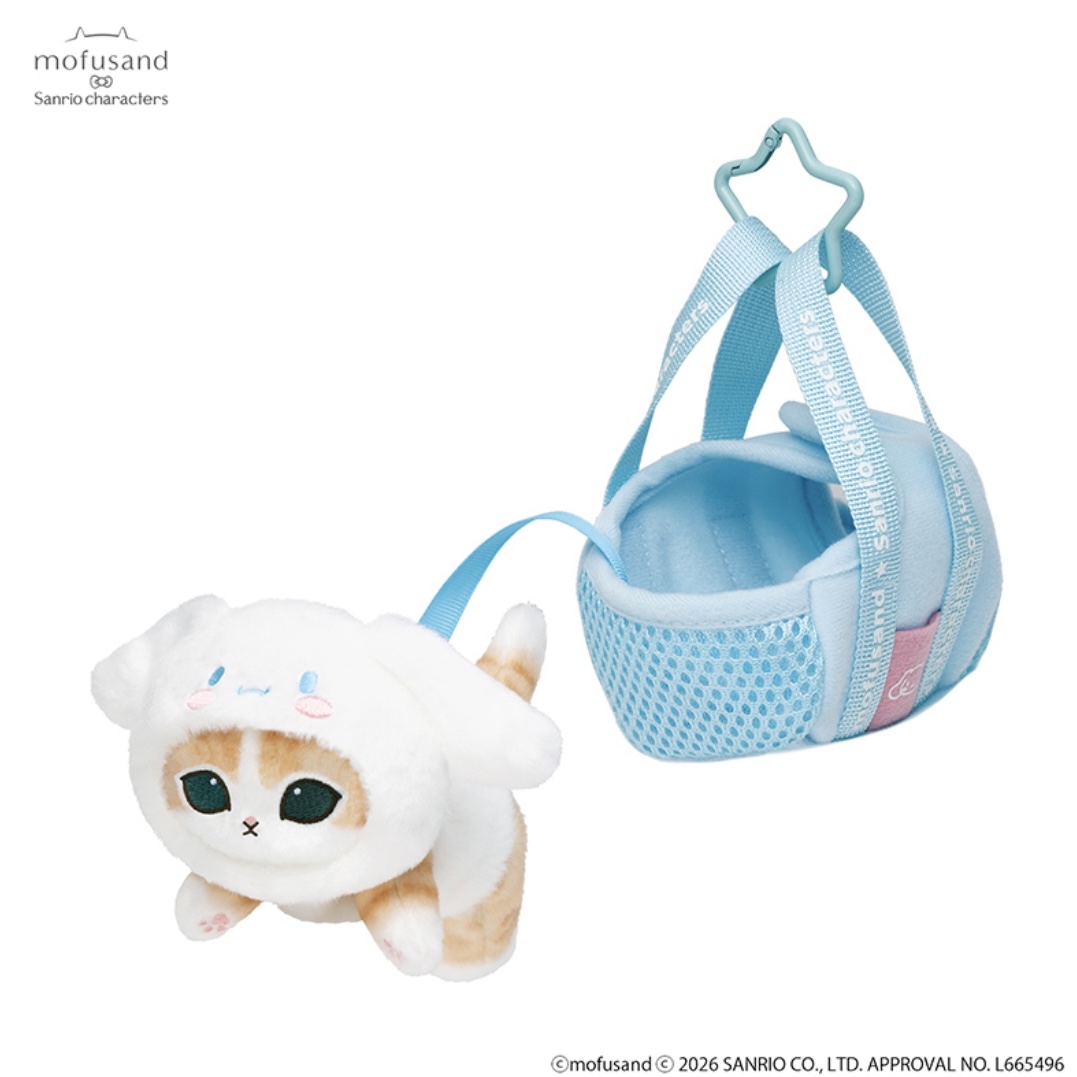 Mofusand 鯊魚貓 公仔連袋｜預訂