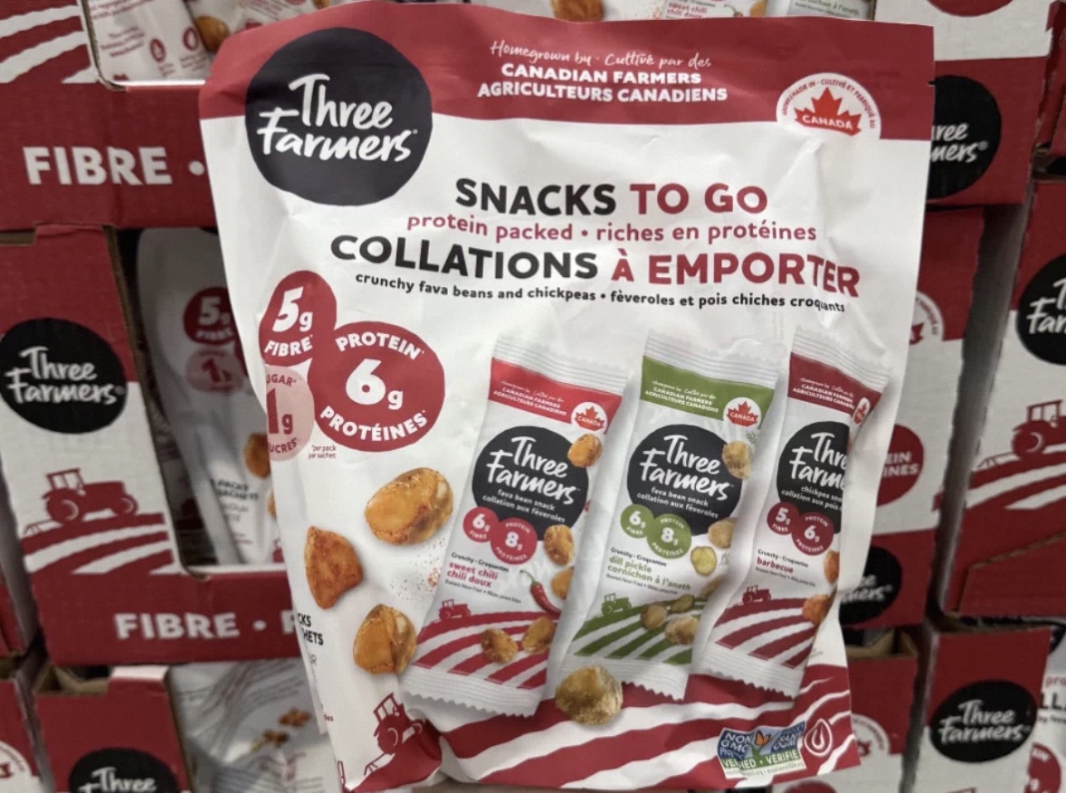 加拿大空運直送  🇨🇦 Three Farmers 高蛋白豆豆脆 Three Farmers Snacks To Go 504g（18 小包）