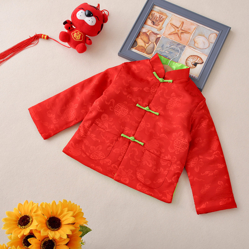 傳統新年唐裝雙面外套 -1件- 現貨