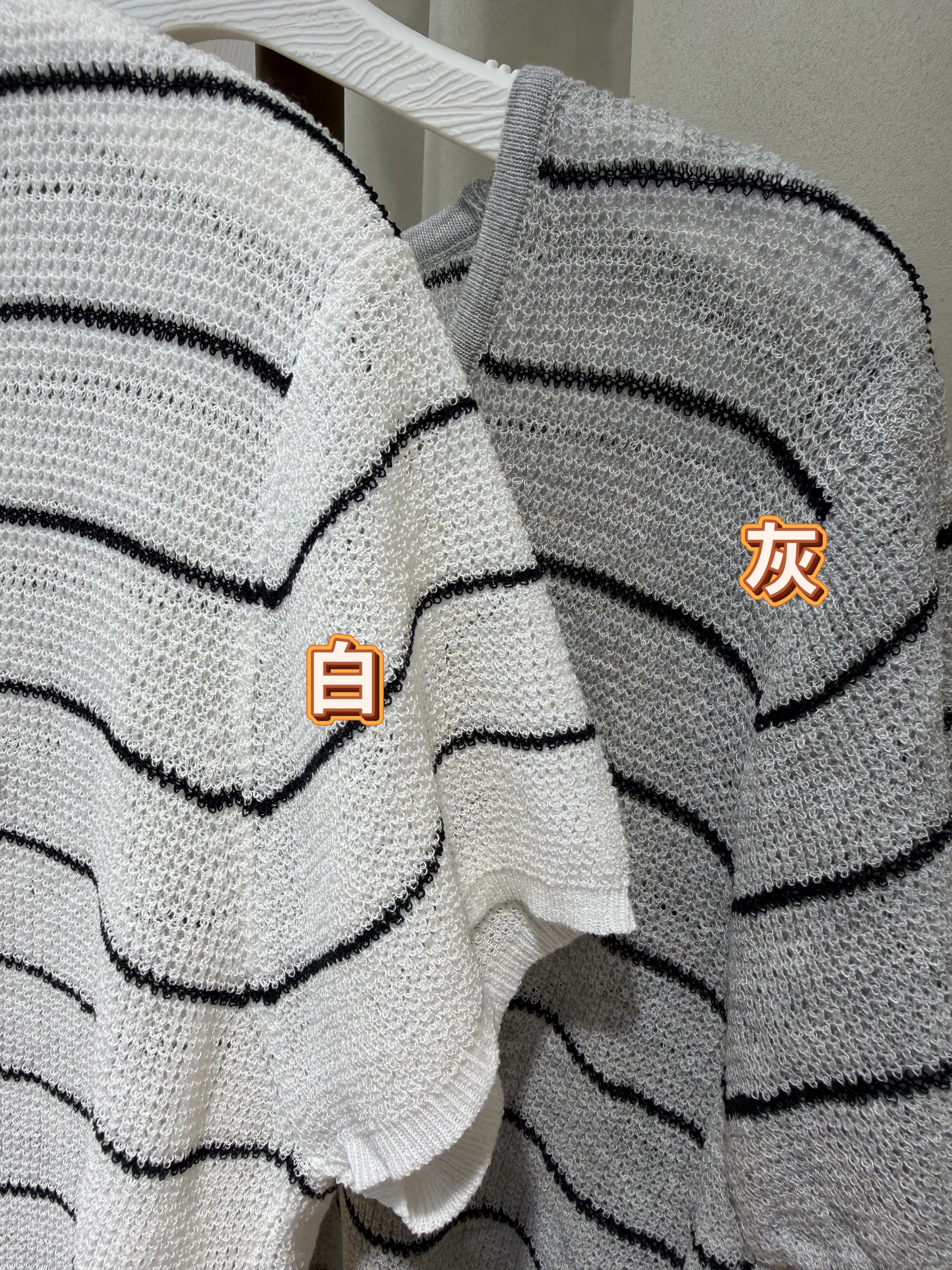 💥網站優惠💥條紋針織短袖上衣