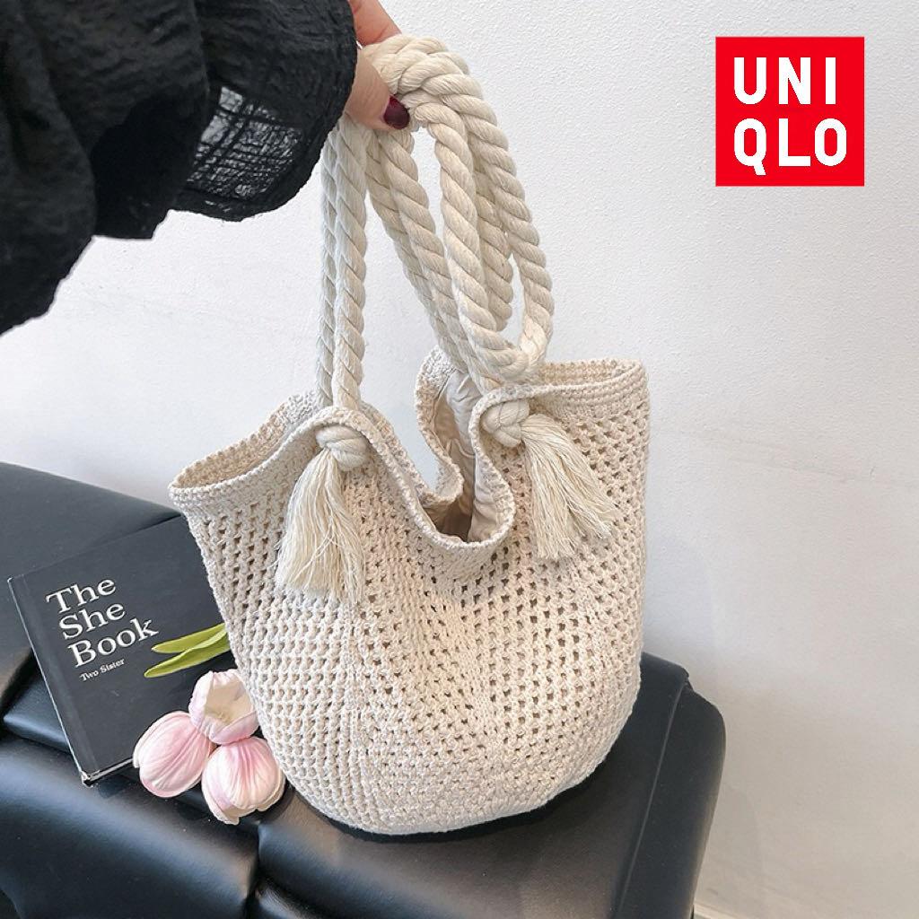 $68件。2件起$58件。UQ鏤空針織包