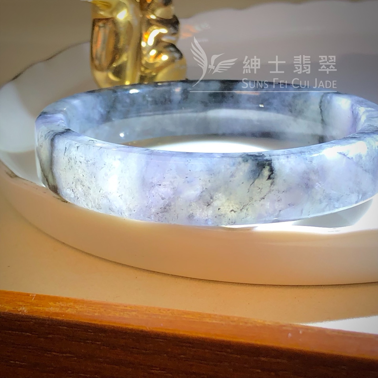 山水烏雞方鐲51.1mm