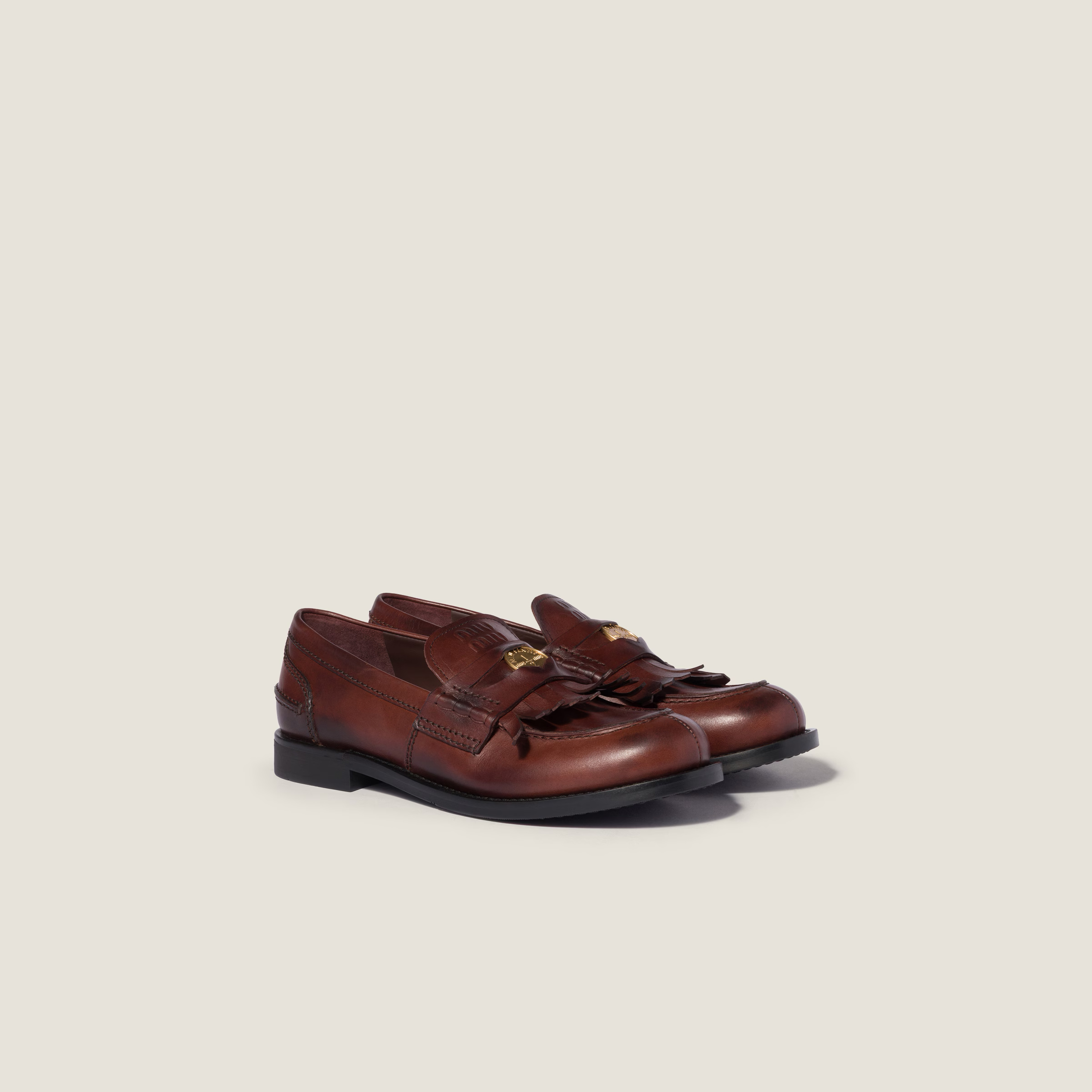 限時優惠✨新款🆕訂貨🍒MIUMIU 造舊流蘇loafer  Size 36-38.5/40