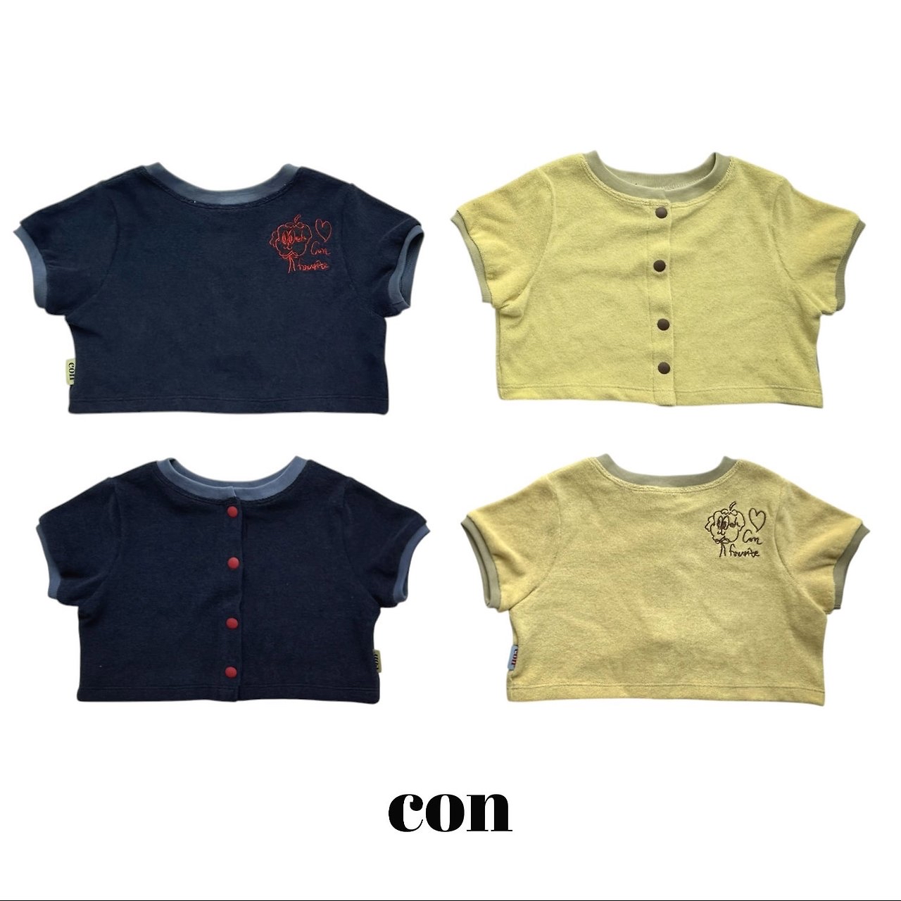 Con | 2way cardigan (Navy size4(97-107)