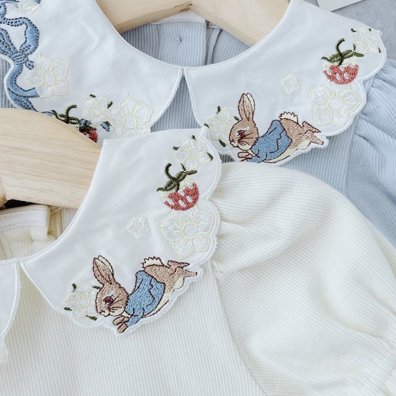 A0117 兔仔碎花套裝（有打底褲）