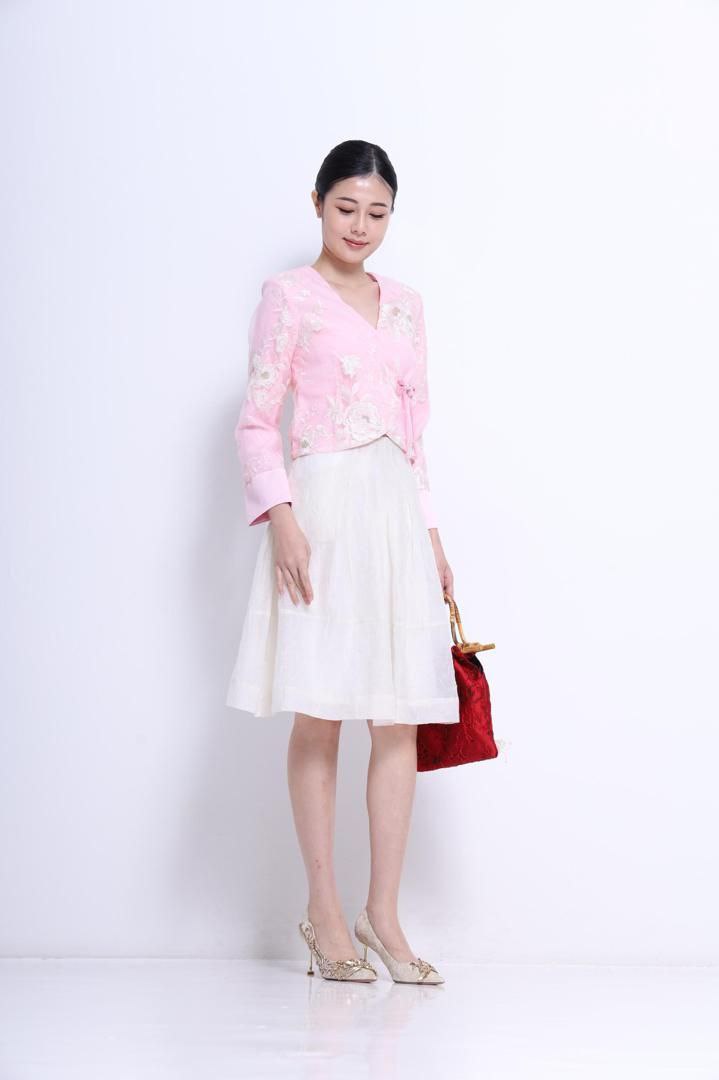 长袖旗袍上衣 2686