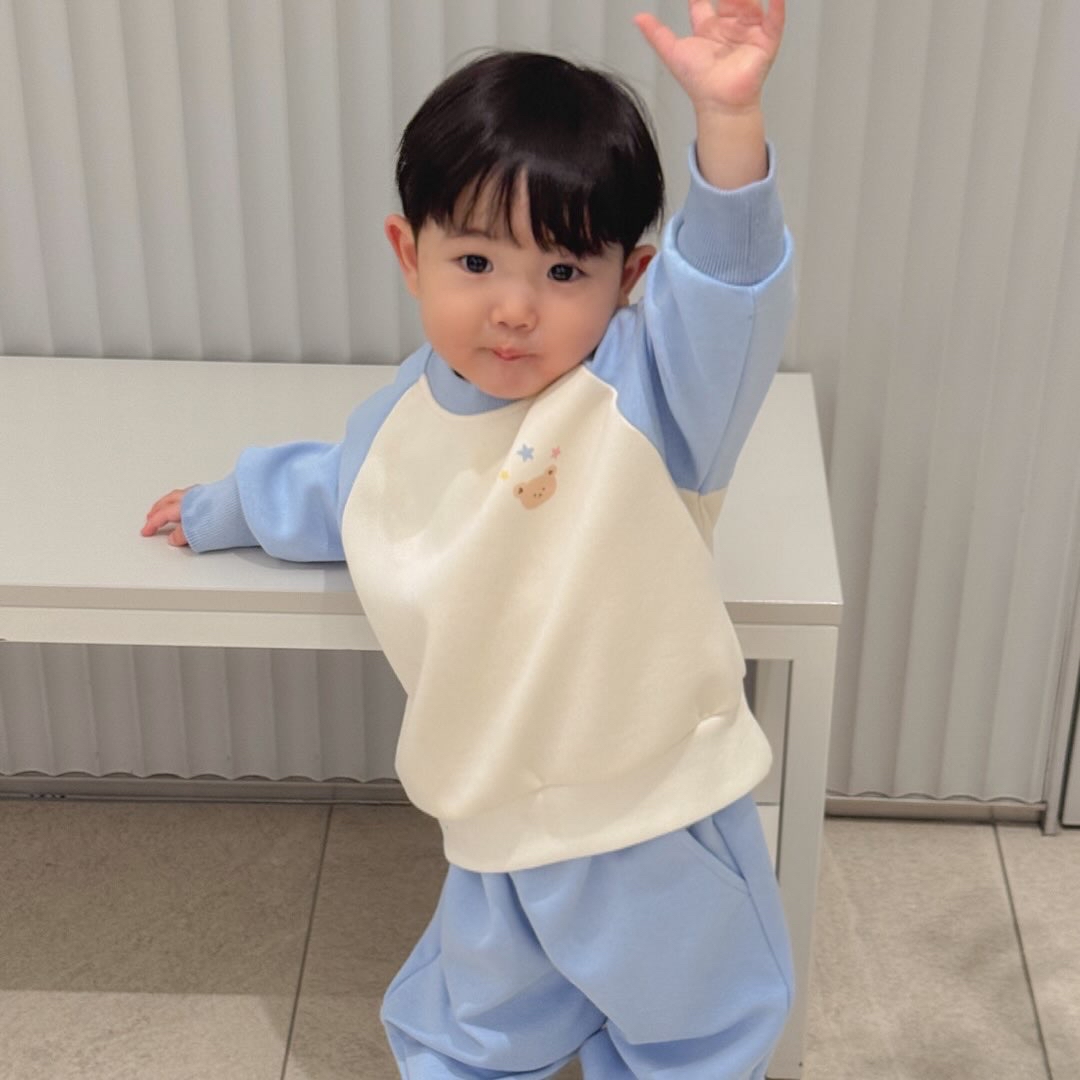 DOTTODOT 彩虹樂園拼色系列-登園衛衣上下套裝 90/100