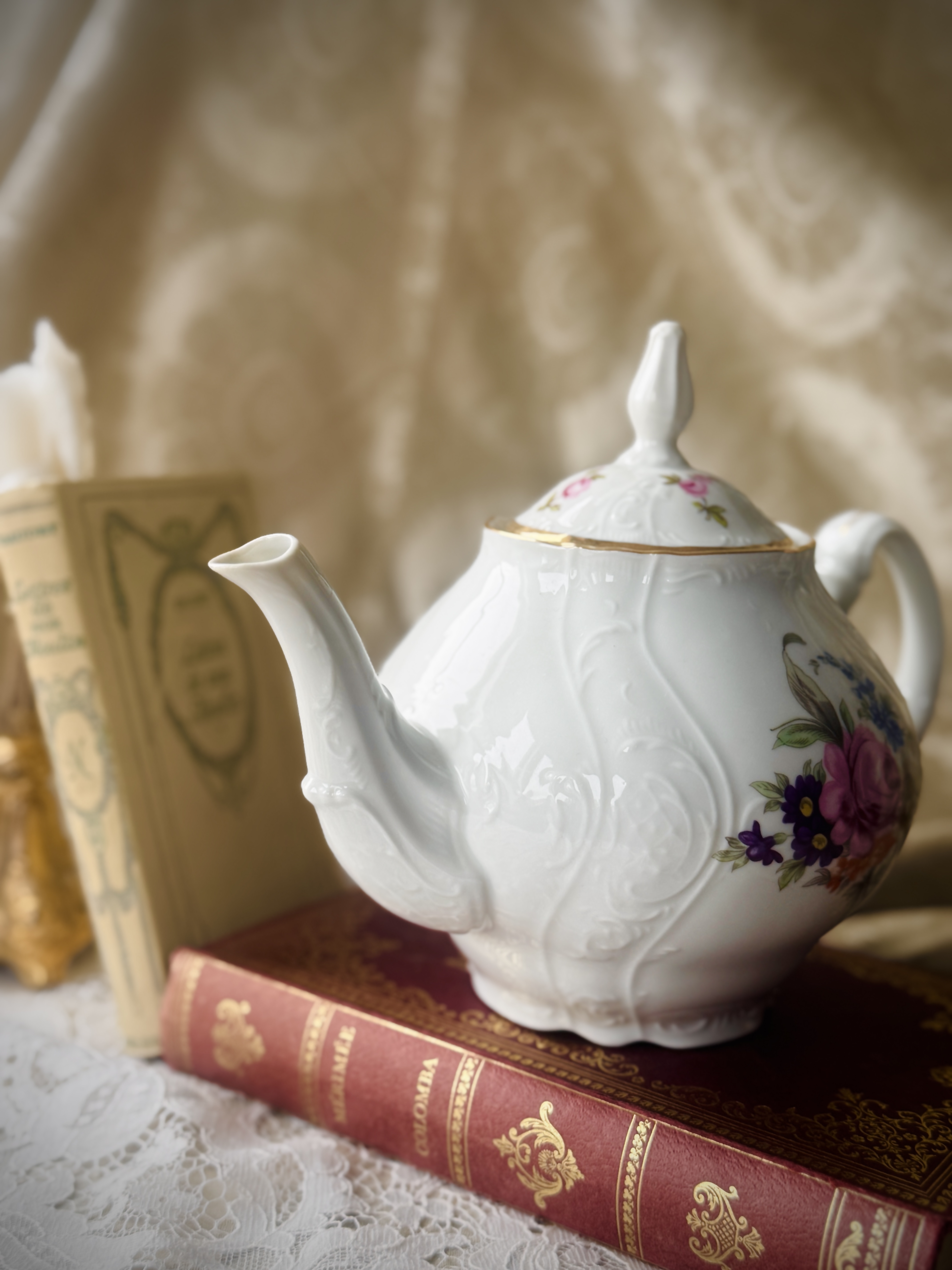 Vintage 1980s BERNADOTTE SONATA Czechoslovakian Large Tea Pot ~950mL/ 5 cups（MT2442）