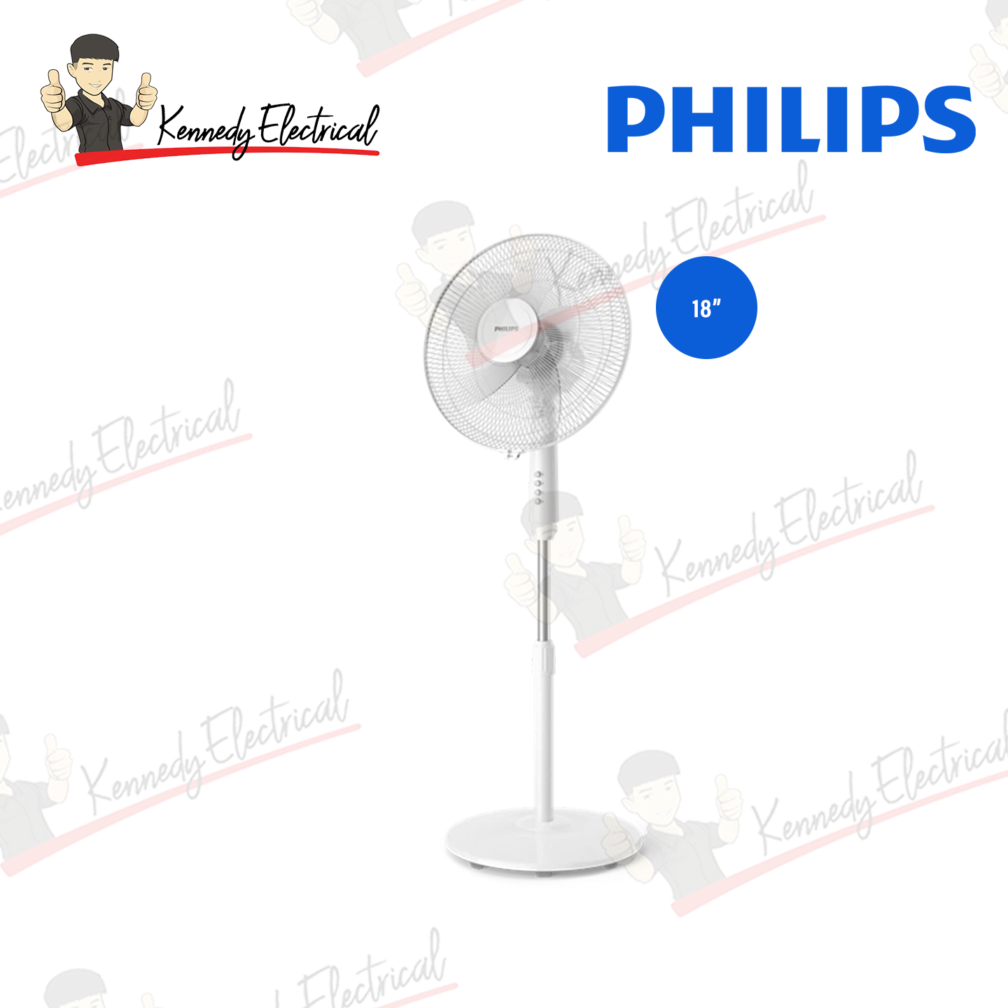 Philips 600 Series Pedestal Stand Fan White (ACP620/00)