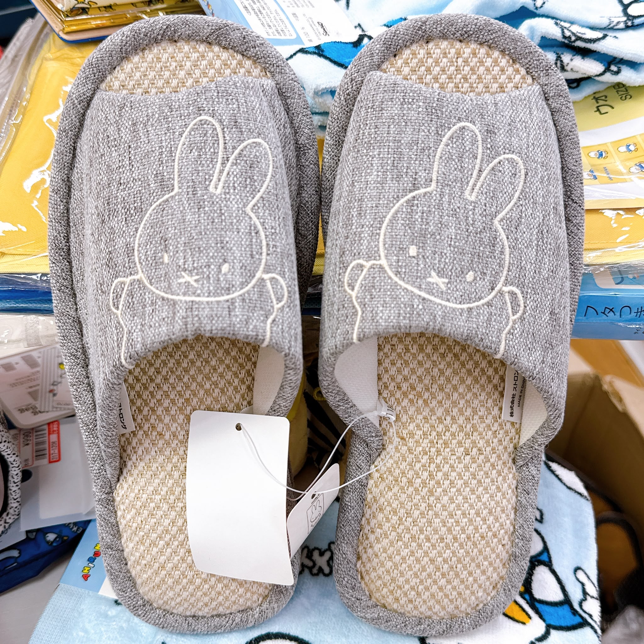 日本直送獨家限定Miffy 多款家居拖鞋/竹蓆拖
