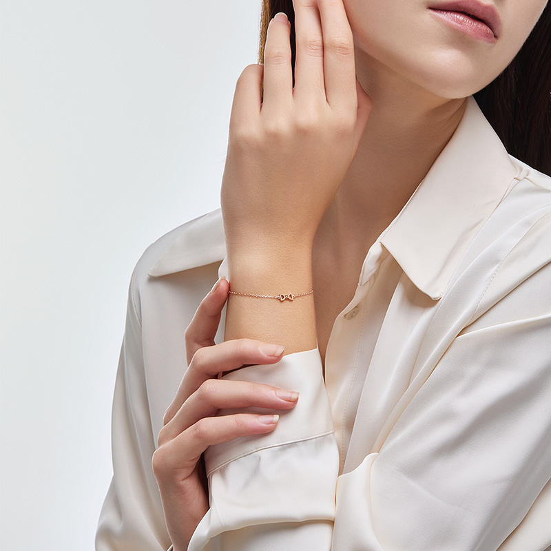 DIDIER DUBOT Miss Doux 玫瑰金手鏈 (JDRBRXF404S)