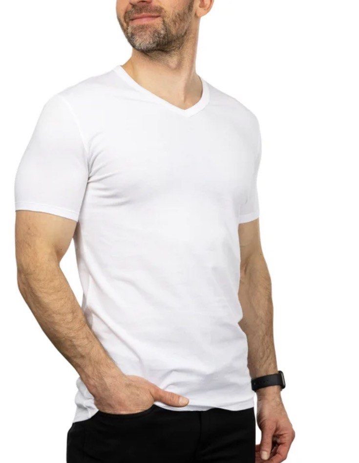加拿大今日快閃數量有限 加拿大 Costco 🇨🇦 直送香港 CK Calvin Klein 男裝 V領 v-neck 全棉底衫 T-shirt 內衣 上身 1套4件 白色/黑色