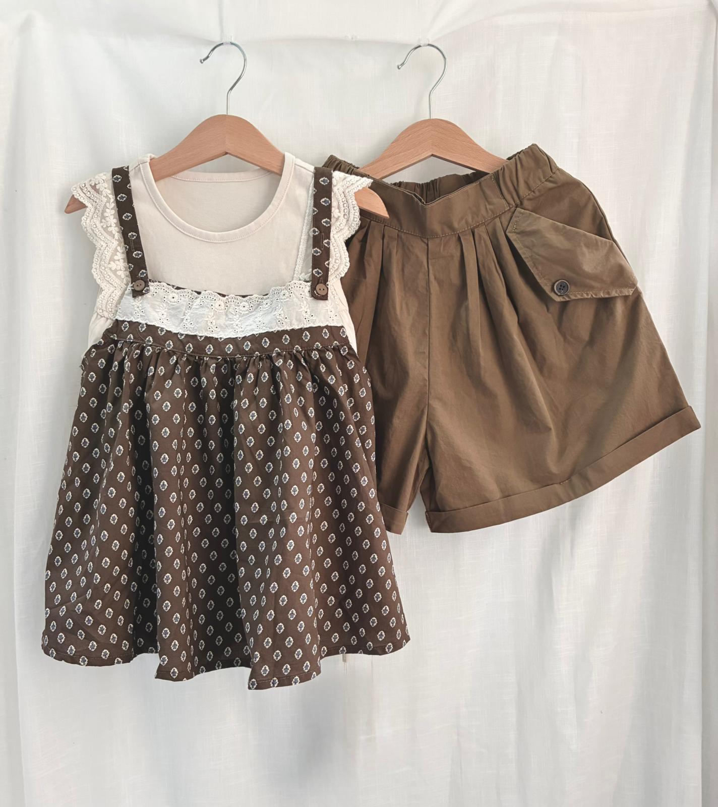 日系碎花吊带背心YX25095